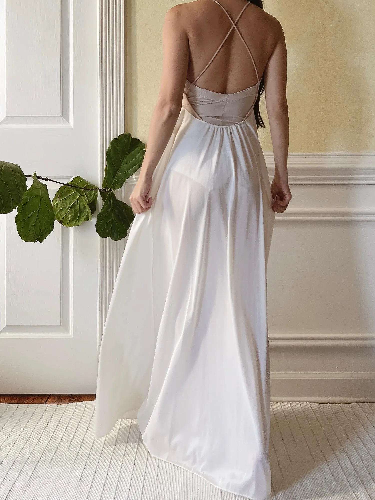 1960s Formfit Rogers Nylon Slip Dress - XS/S