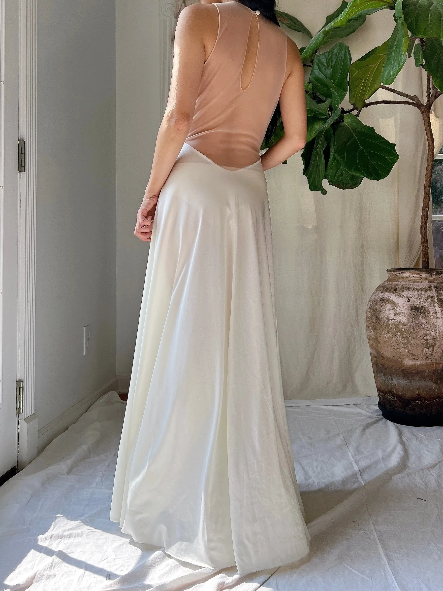 1960s Formfit Rogers Nylon Slip Gown - S