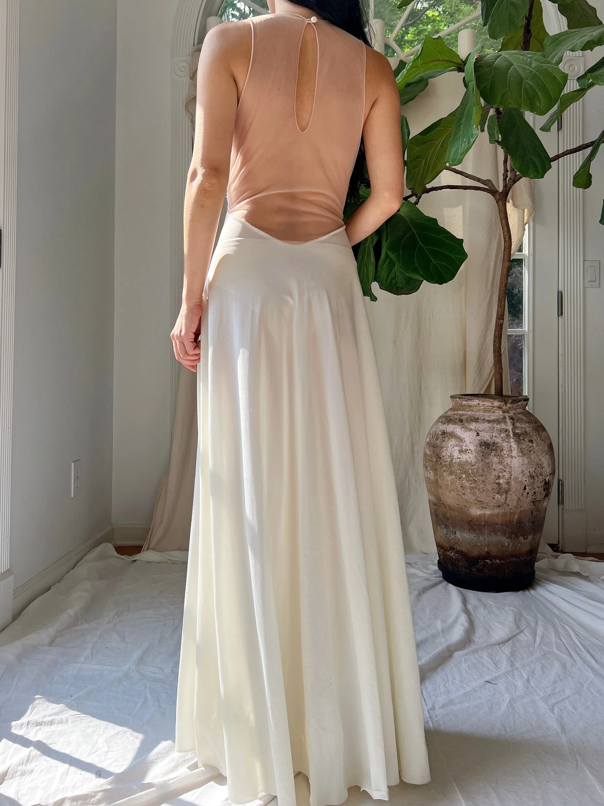 1960s Formfit Rogers Nylon Slip Gown - S