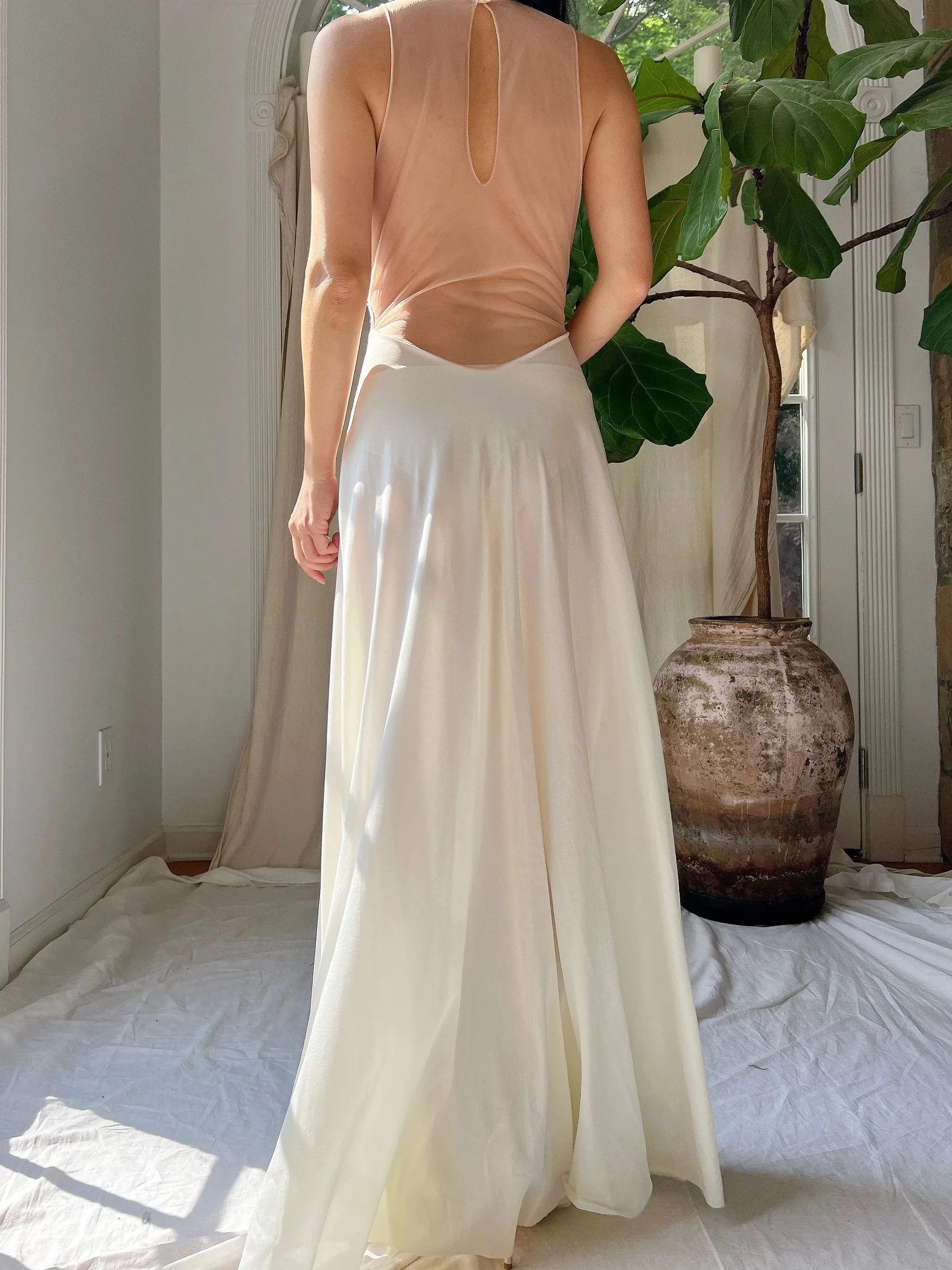 1960s Formfit Rogers Nylon Slip Gown - S