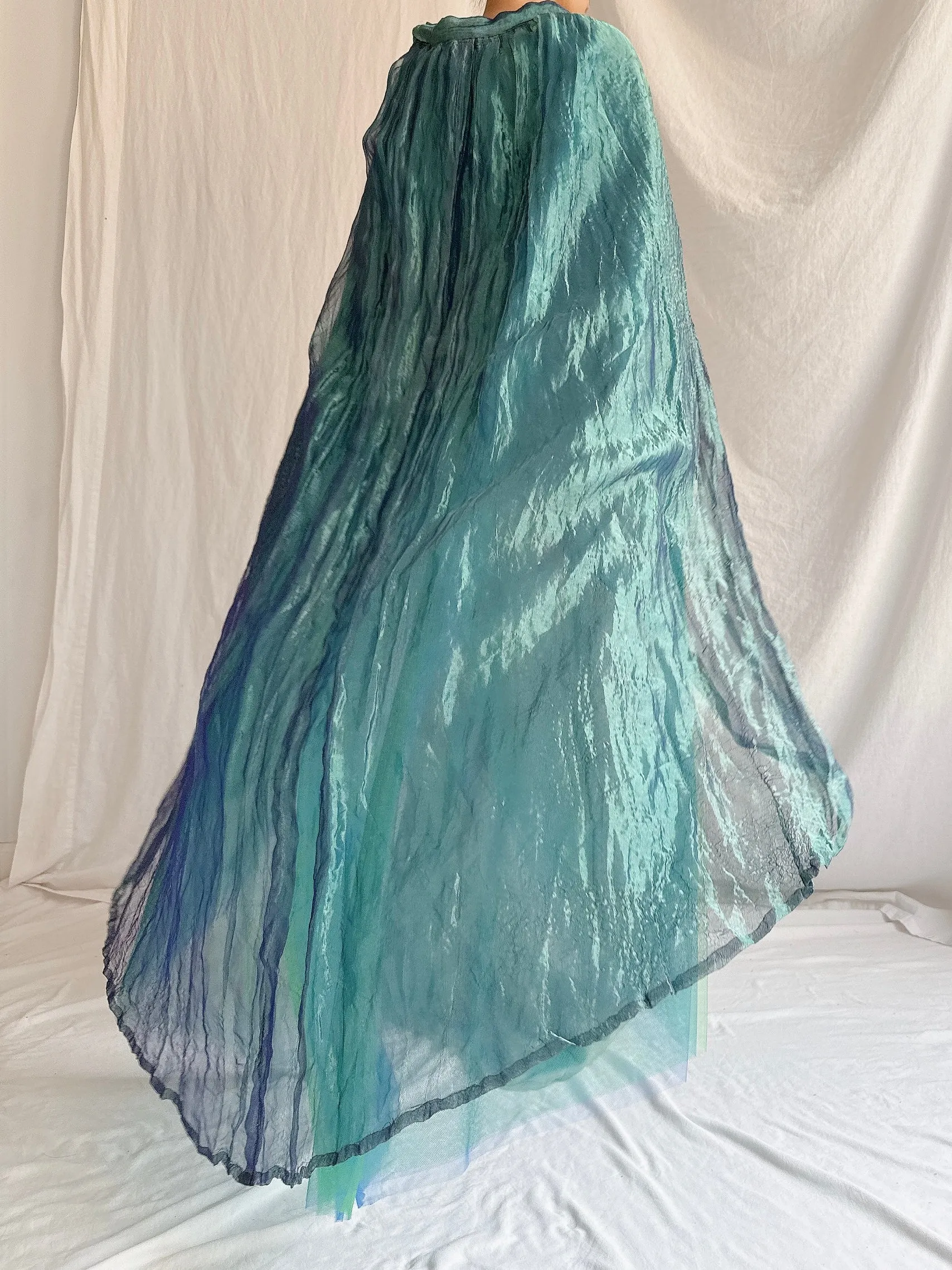 1980s Floranna Italy Metallic Cape/Overskirt - OSFM