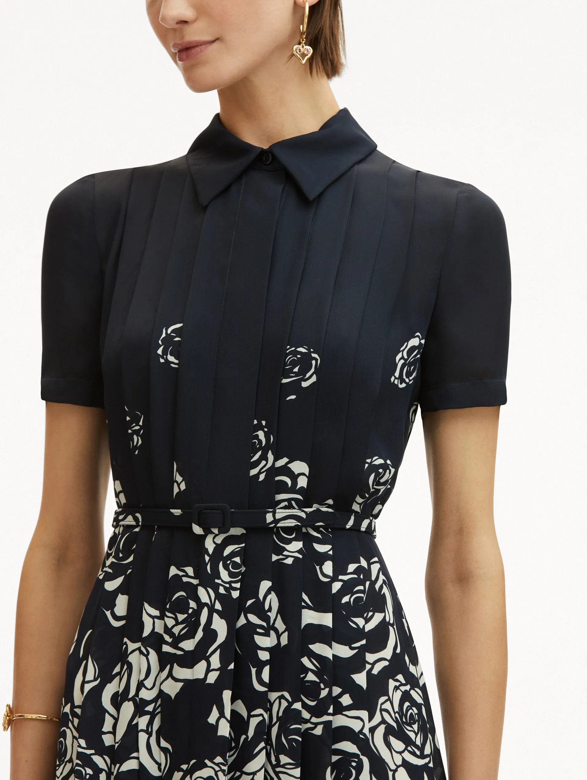 Abstract Degradé Rose Dress