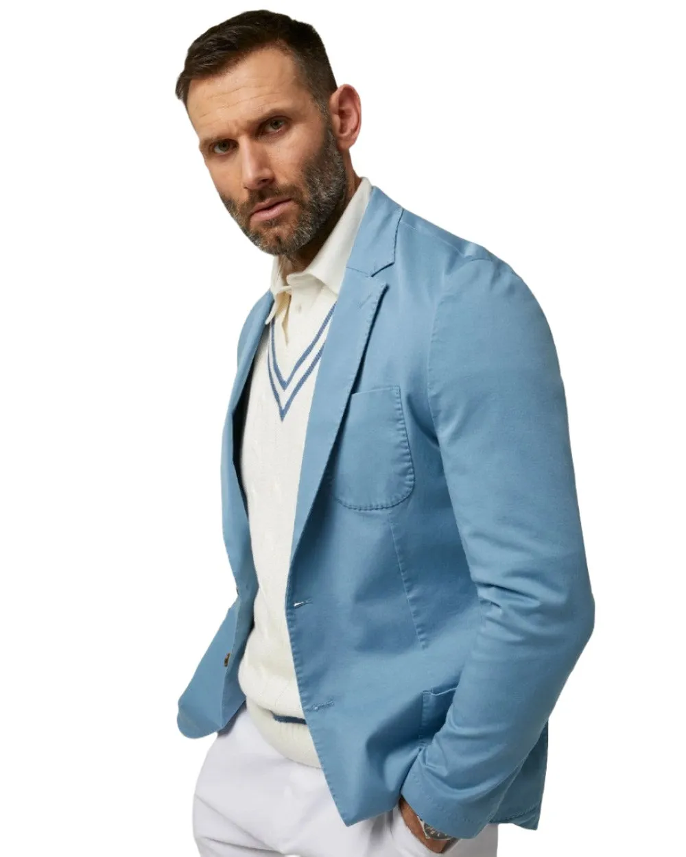 Alan Paine Mens Heymouth Cotton Blazer