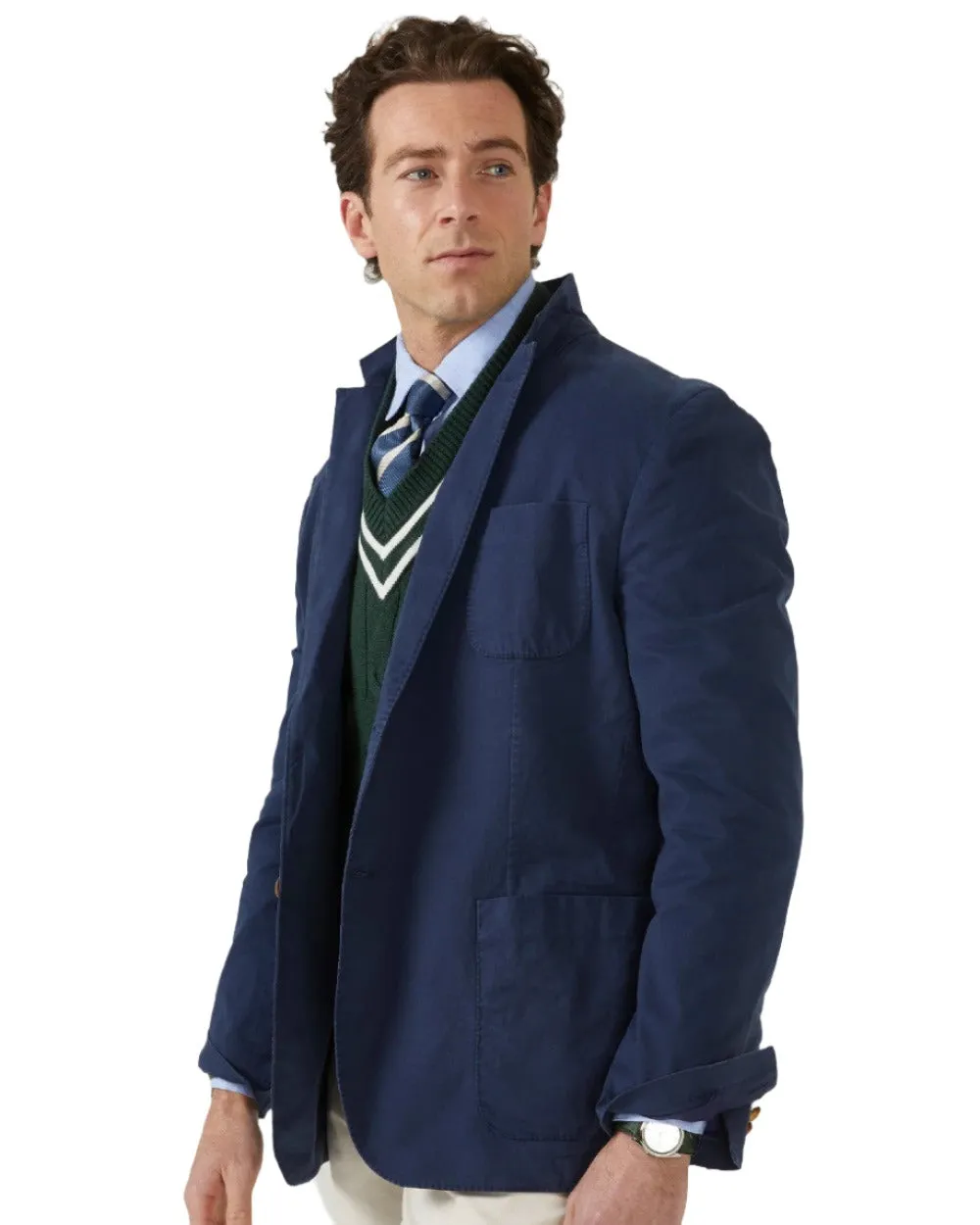 Alan Paine Mens Heymouth Cotton Blazer