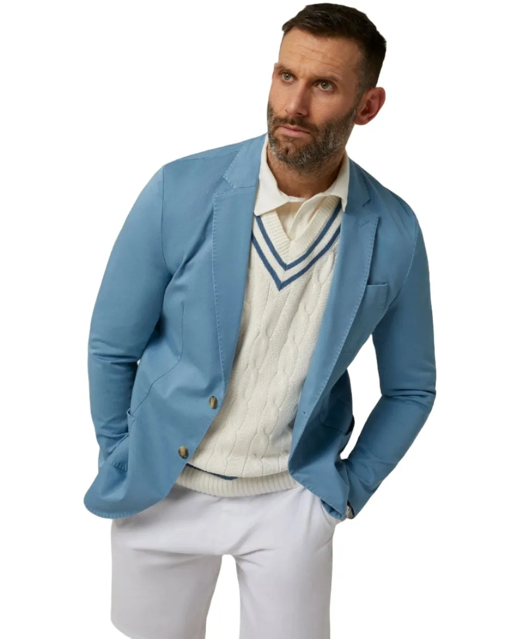 Alan Paine Mens Heymouth Cotton Blazer