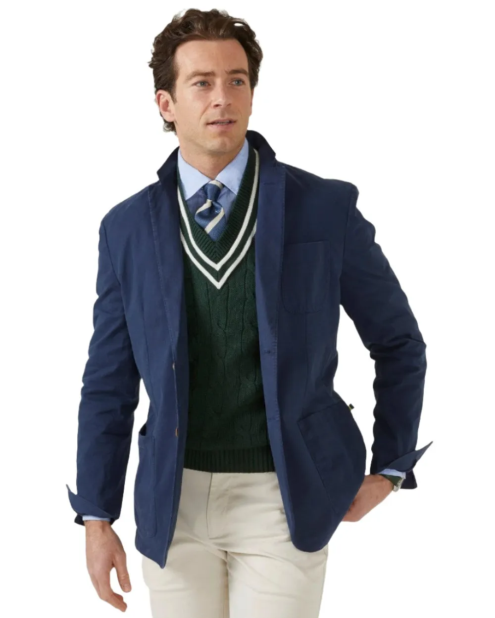 Alan Paine Mens Heymouth Cotton Blazer