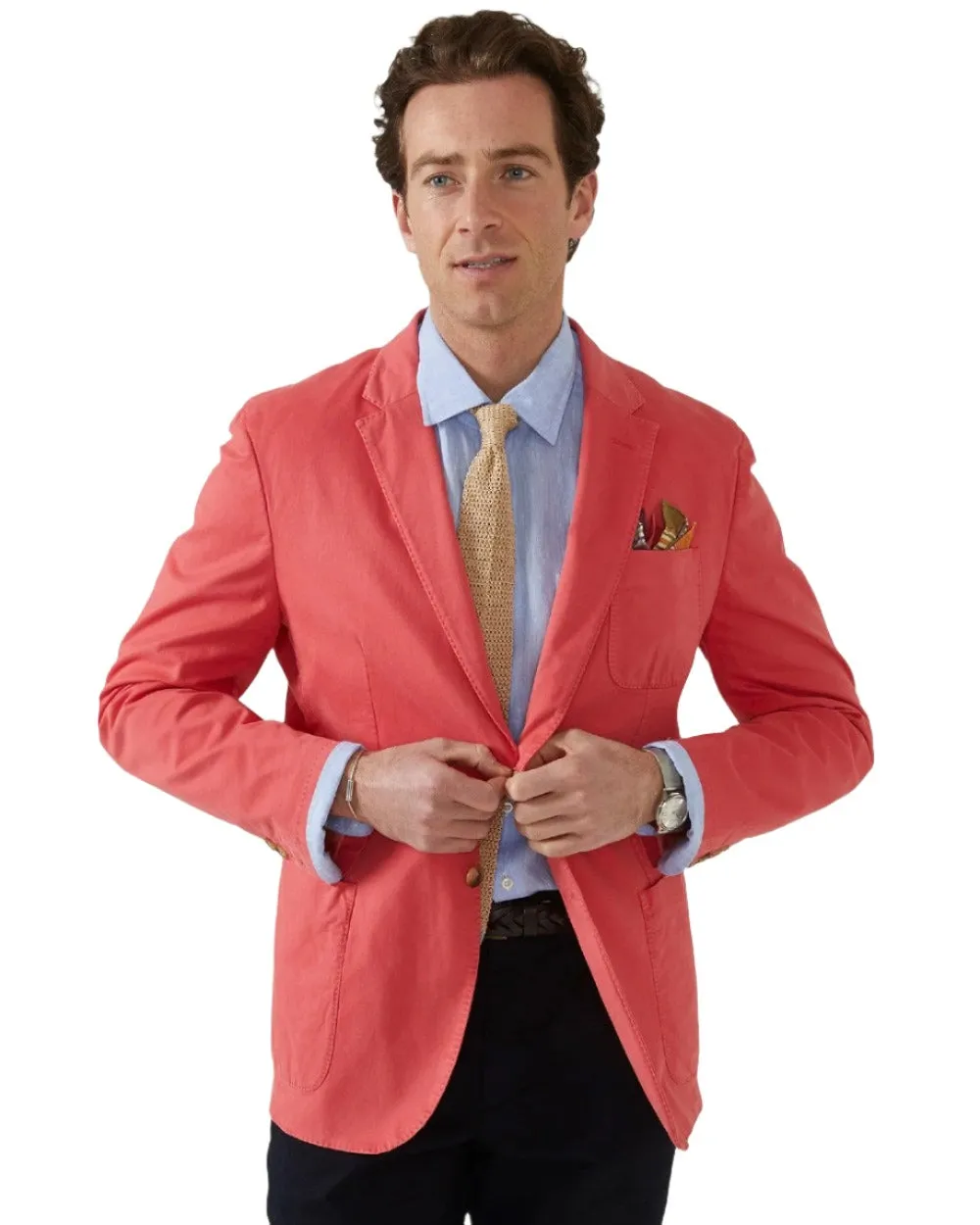 Alan Paine Mens Heymouth Cotton Blazer