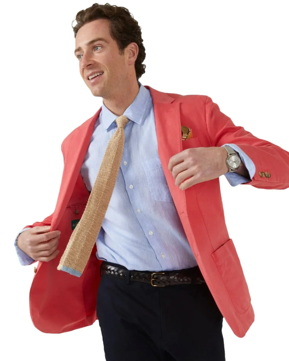 Alan Paine Mens Heymouth Cotton Blazer