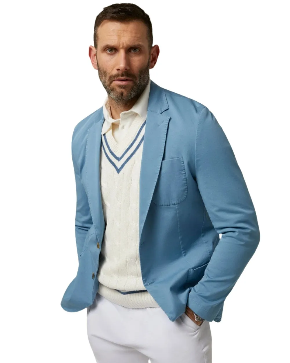 Alan Paine Mens Heymouth Cotton Blazer