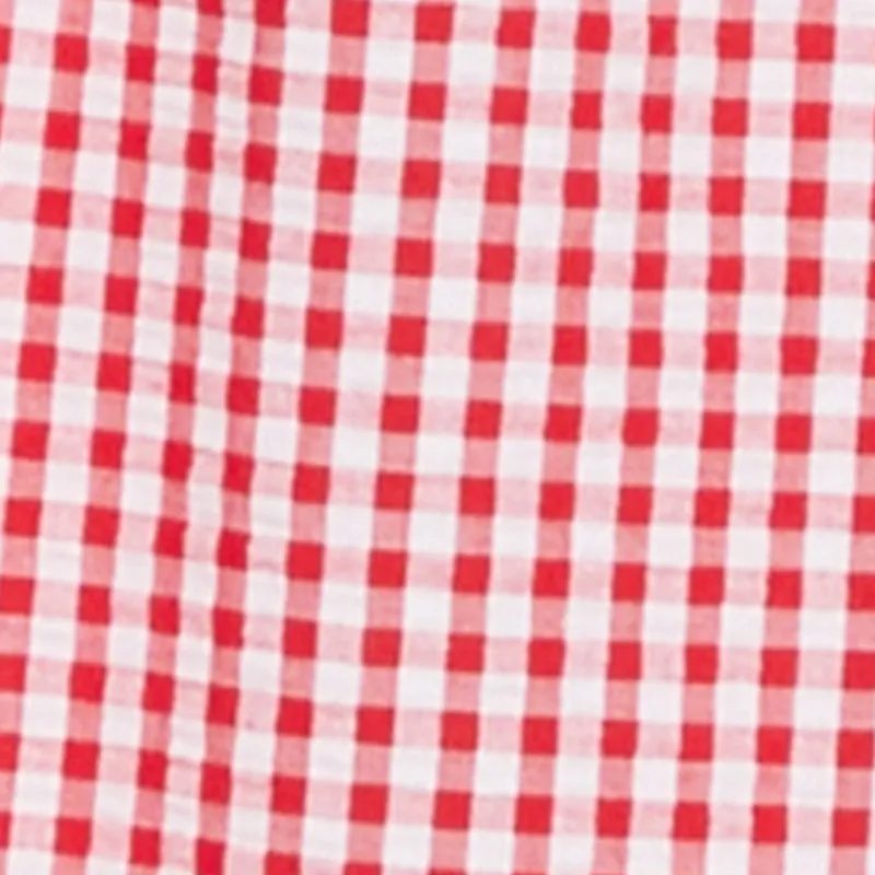 Almost Famous Cut Out Back Gingham Dress