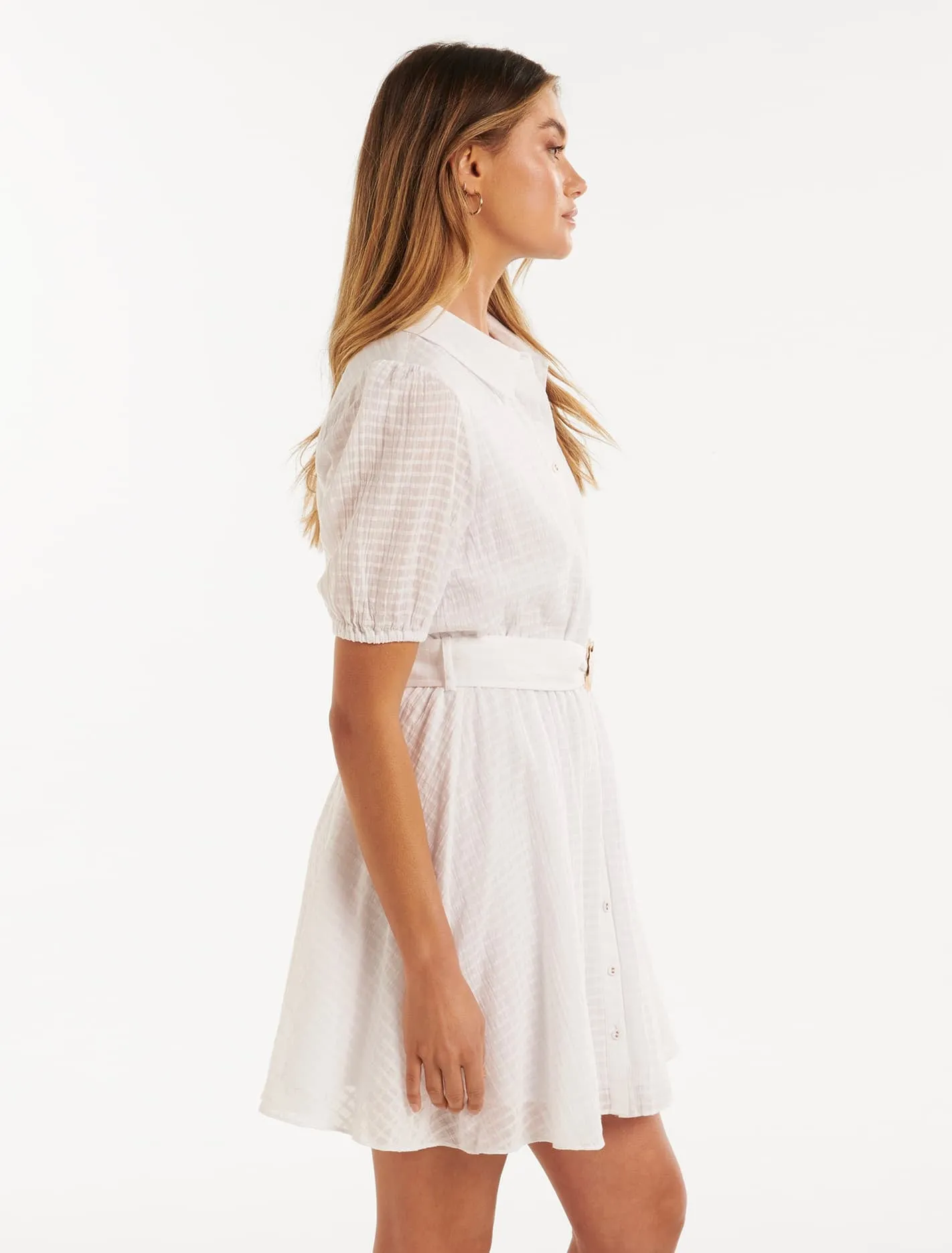 Aria Belted Shirt Mini Dress