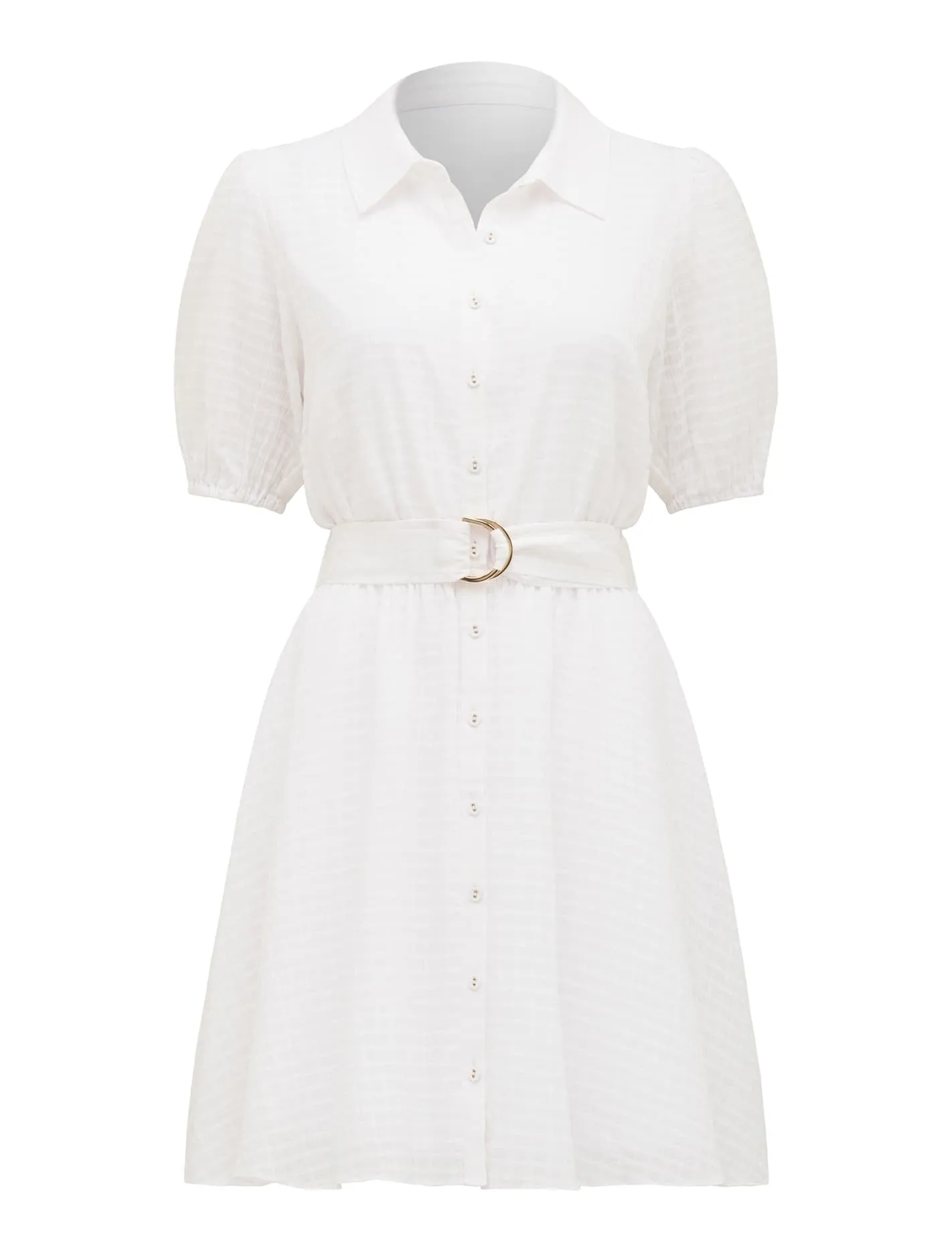 Aria Belted Shirt Mini Dress