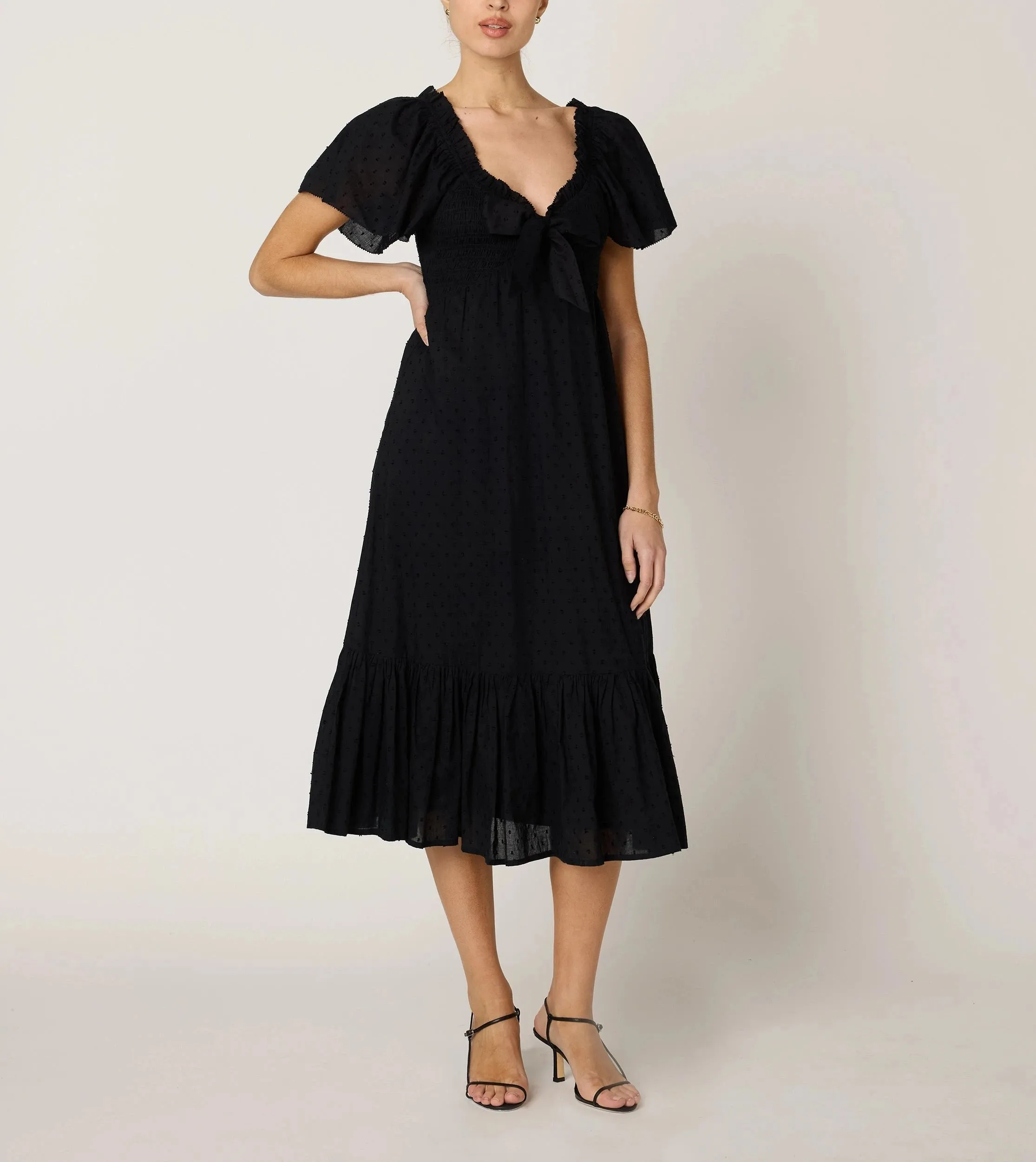 Ashlyn Midi Dress | Black