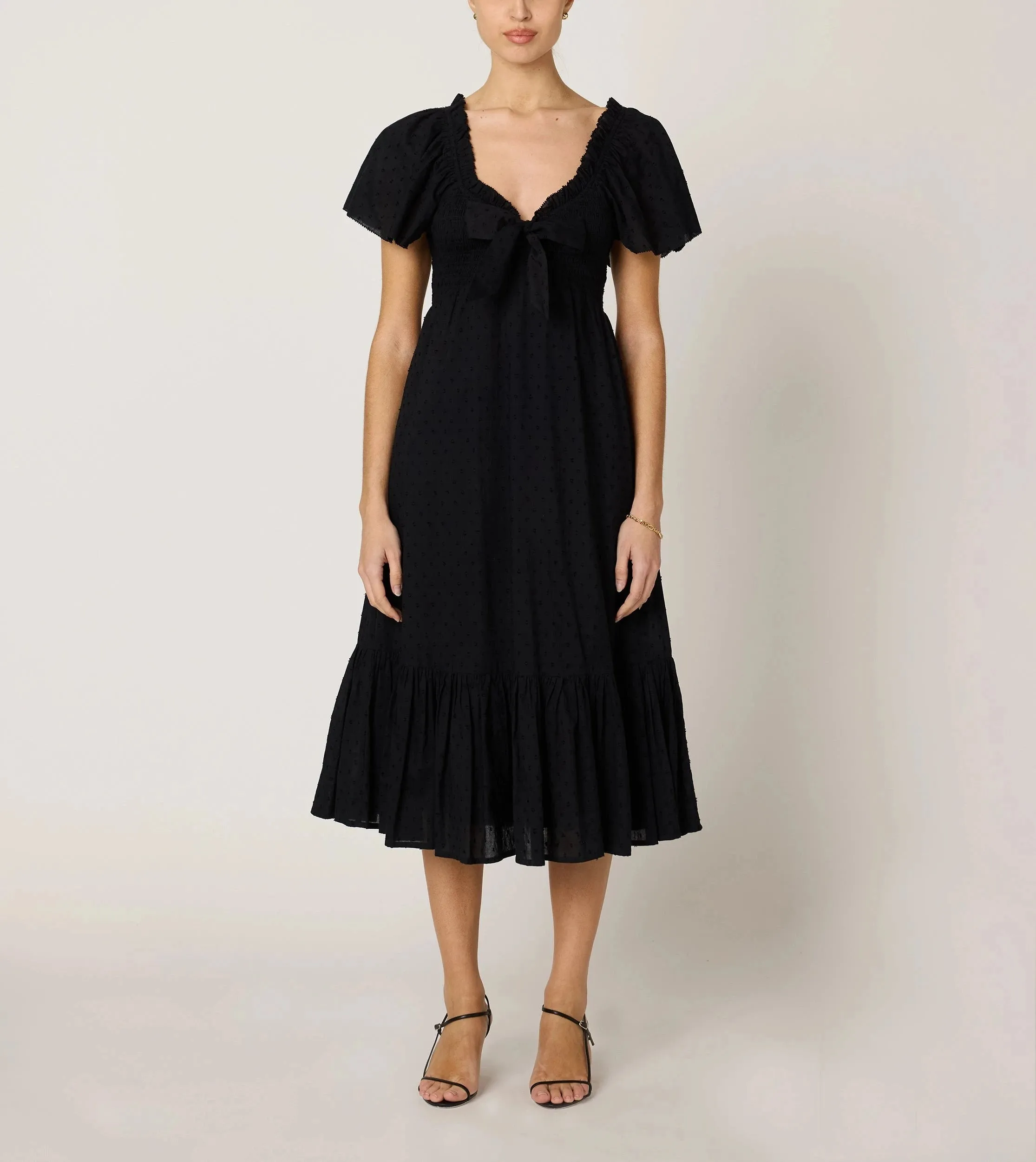 Ashlyn Midi Dress | Black
