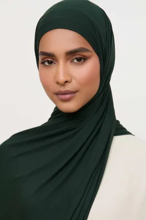 Bamboo Jersey Hijab - Dark Ivy