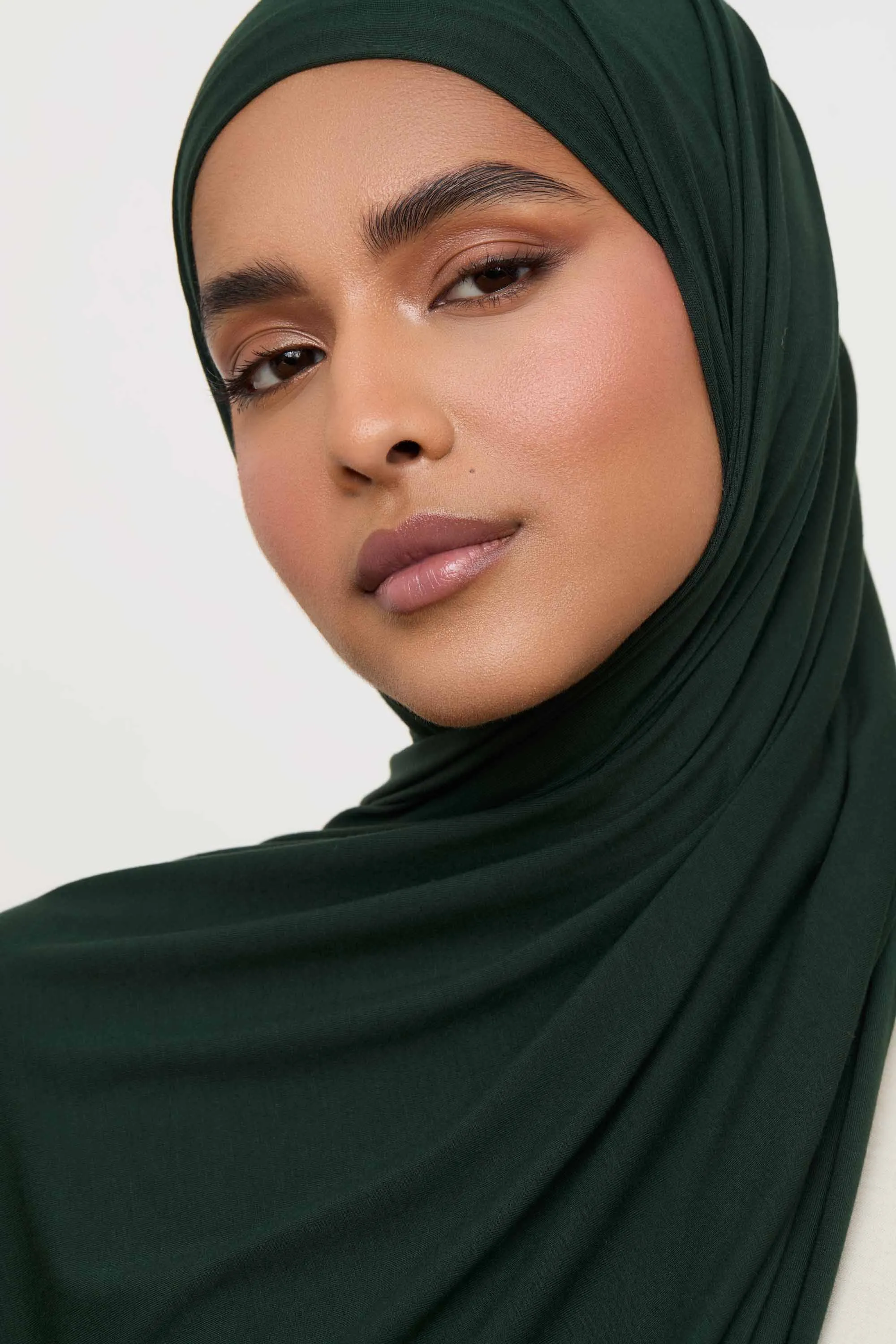 Bamboo Jersey Hijab - Dark Ivy
