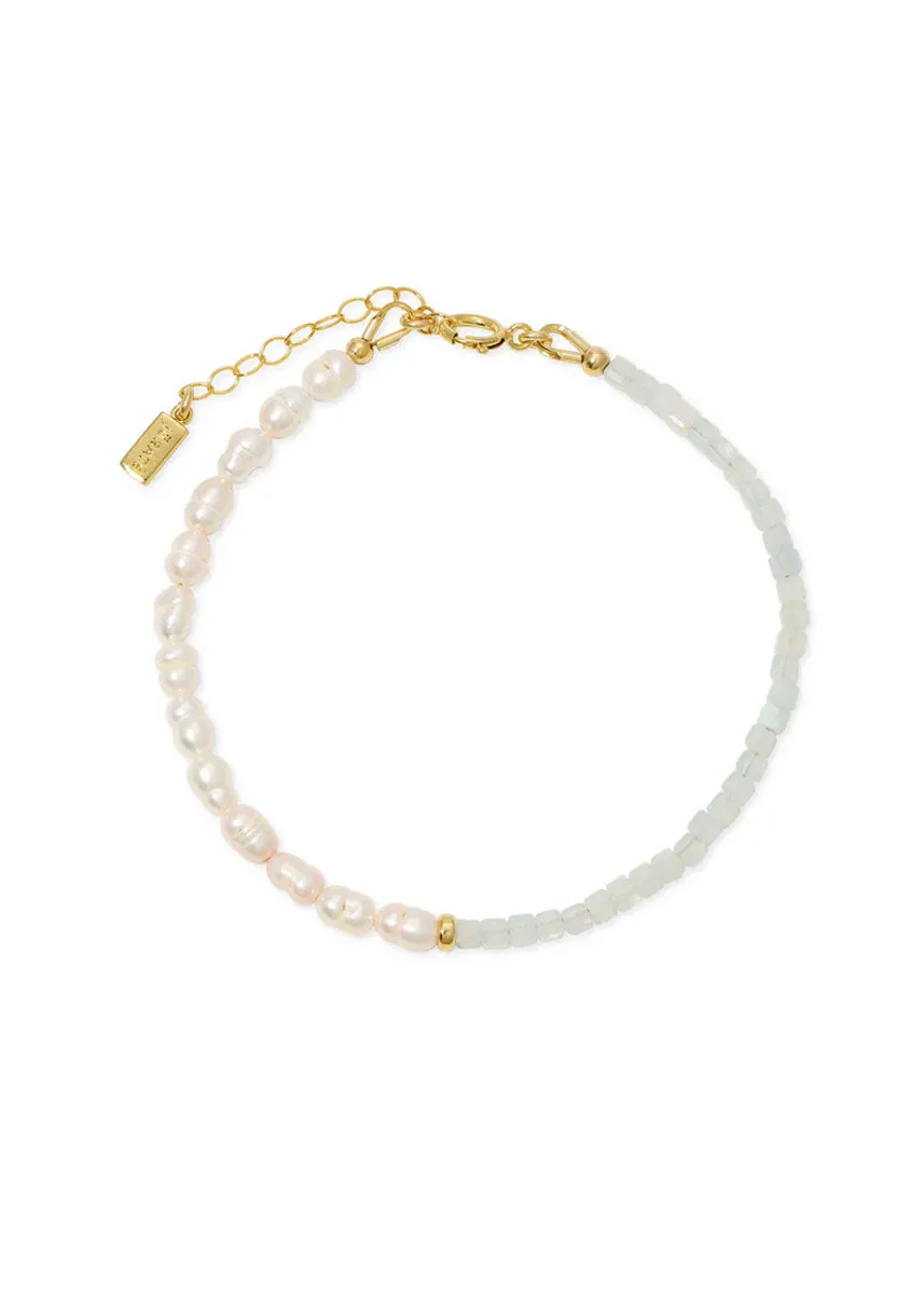 Catalina Beaded Bracelet - Aquamarine
