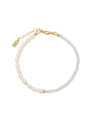 Catalina Beaded Bracelet - Aquamarine