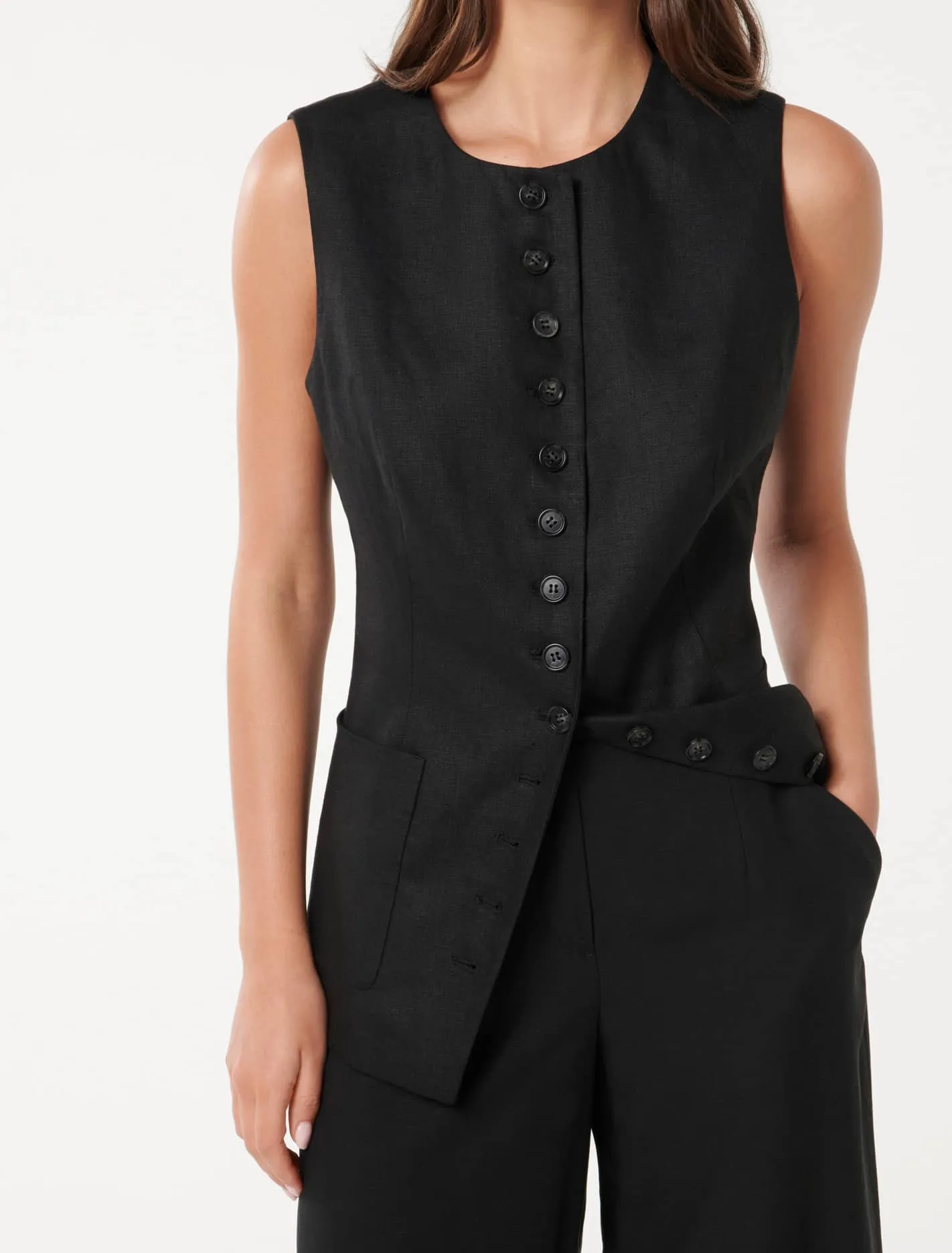 Cian Linen Waistcoat