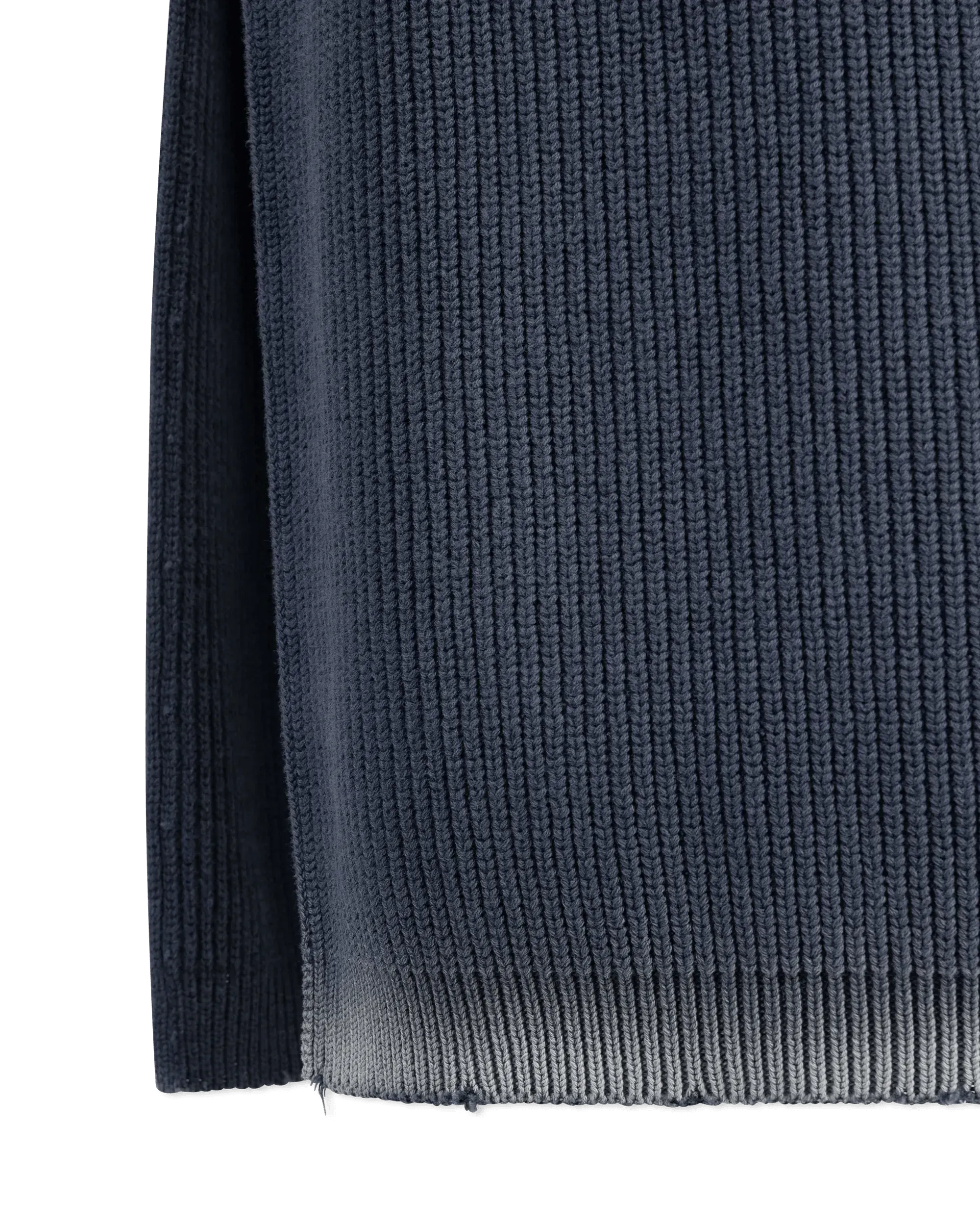 Cotton Ribbed Midi Skirt