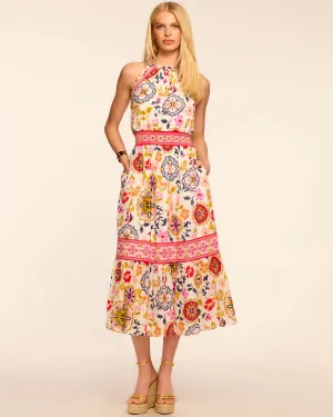 Delia Smocked Halter Midi Dress