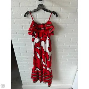Dress Casual Maxi By Nine West In Brown & Red, Size: S