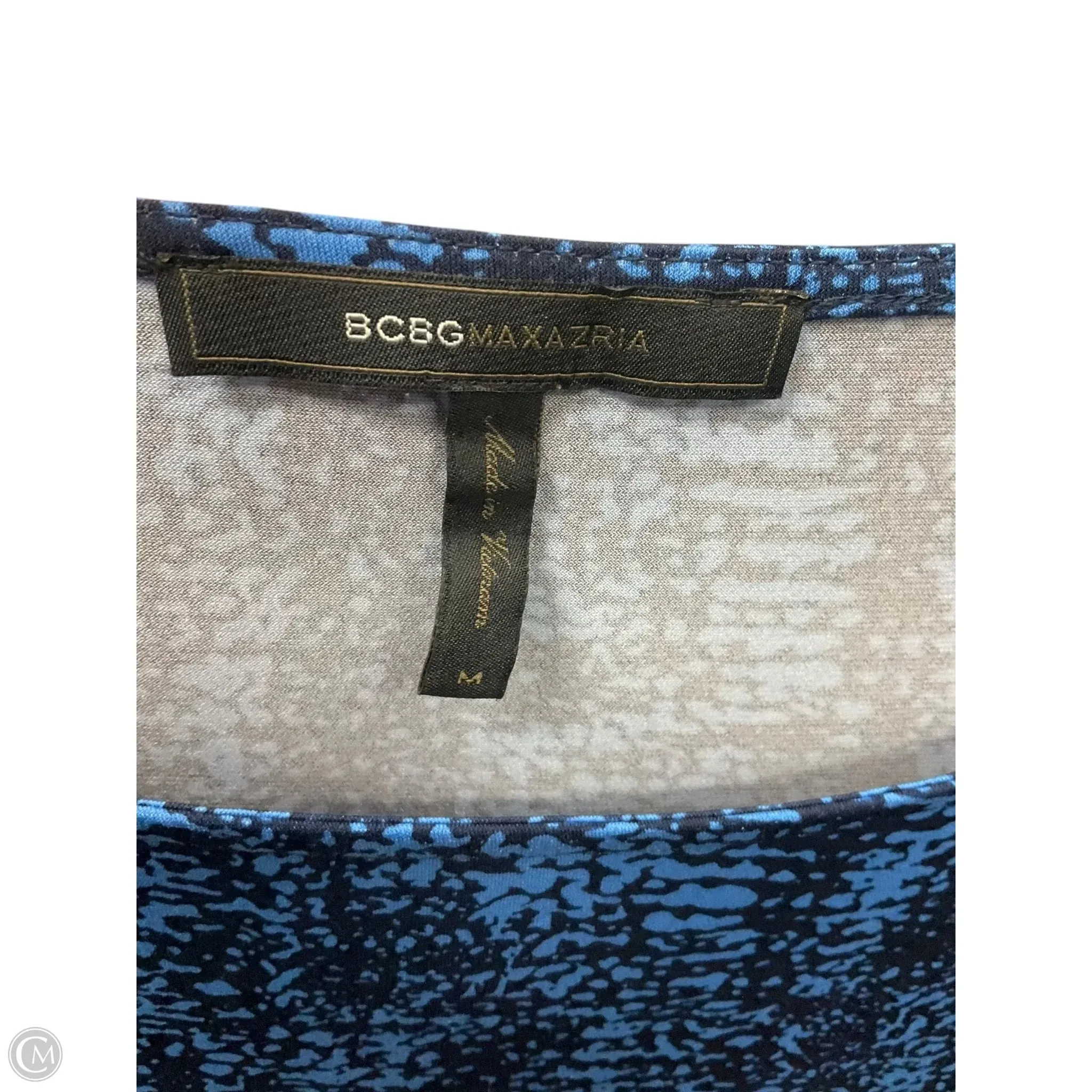 Dress Casual Short By Bcbgmaxazria In Blue, Size: M