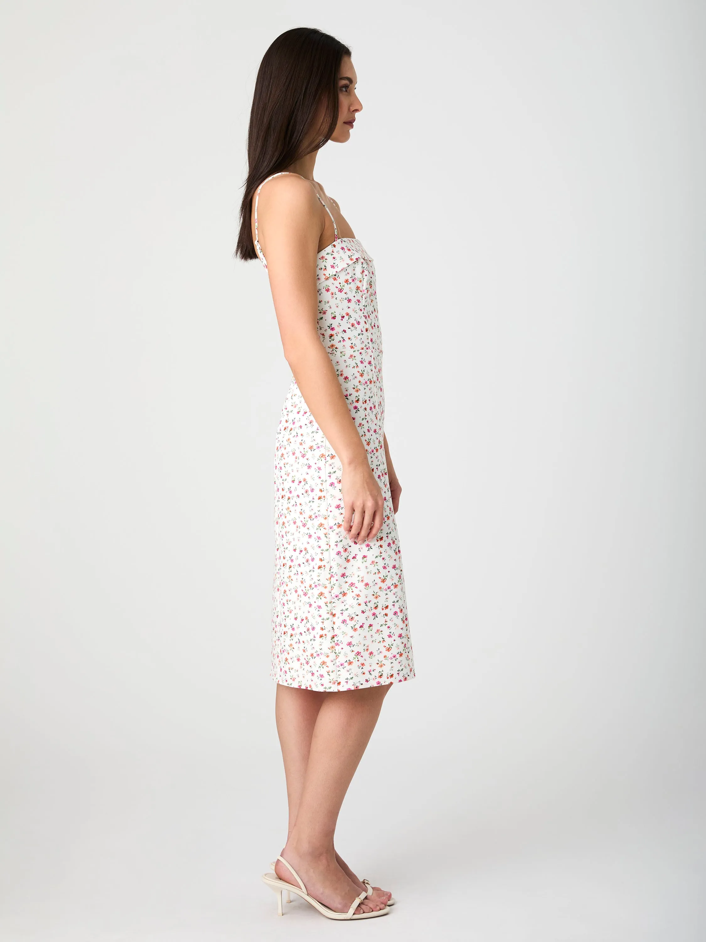 Echo Crepe Strappy Midi Dress