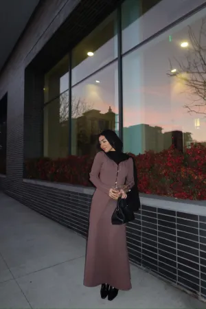 Essential Jersey A-Line Maxi Skirt - Dark Taupe