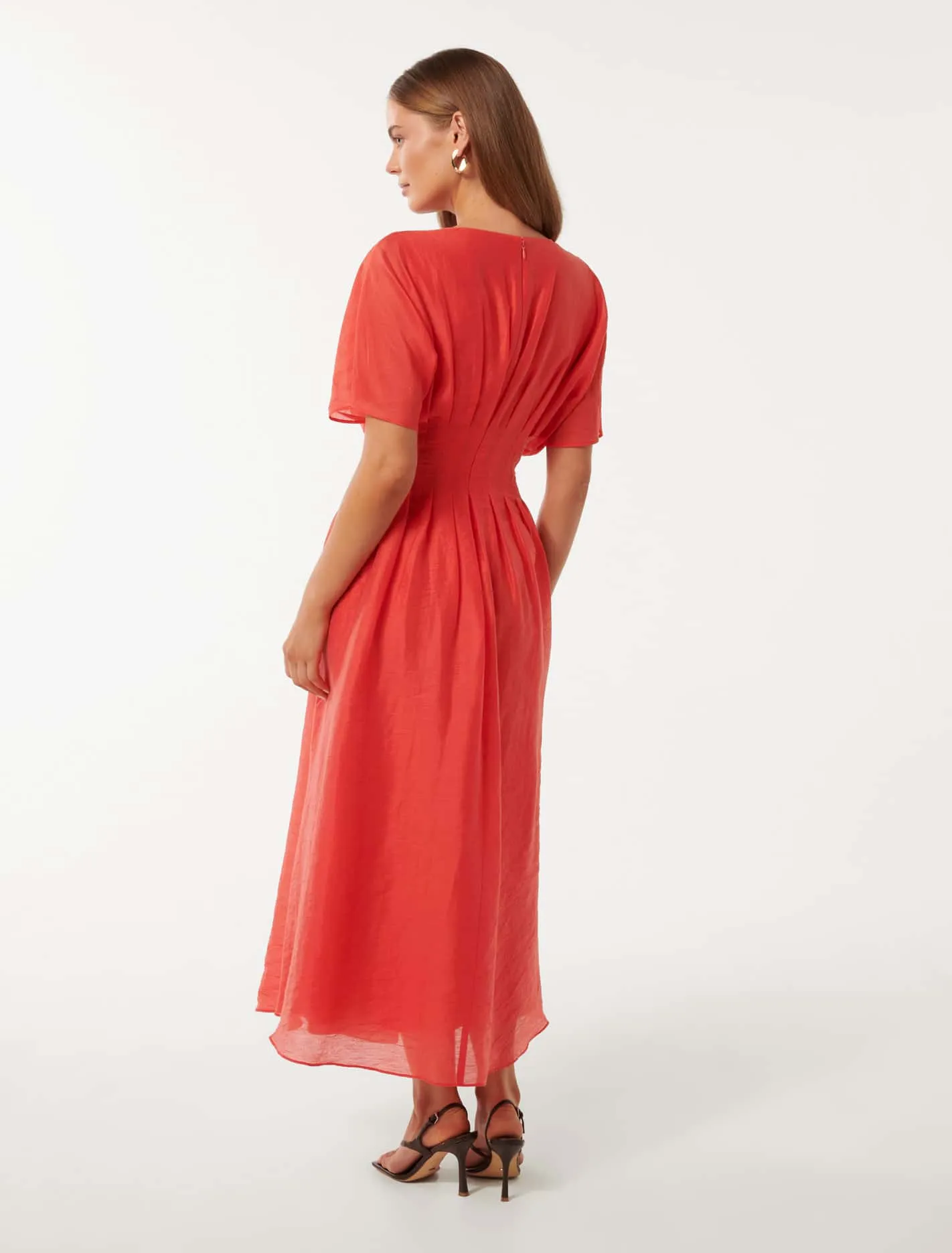 Eve Seam Detail Midi Dress