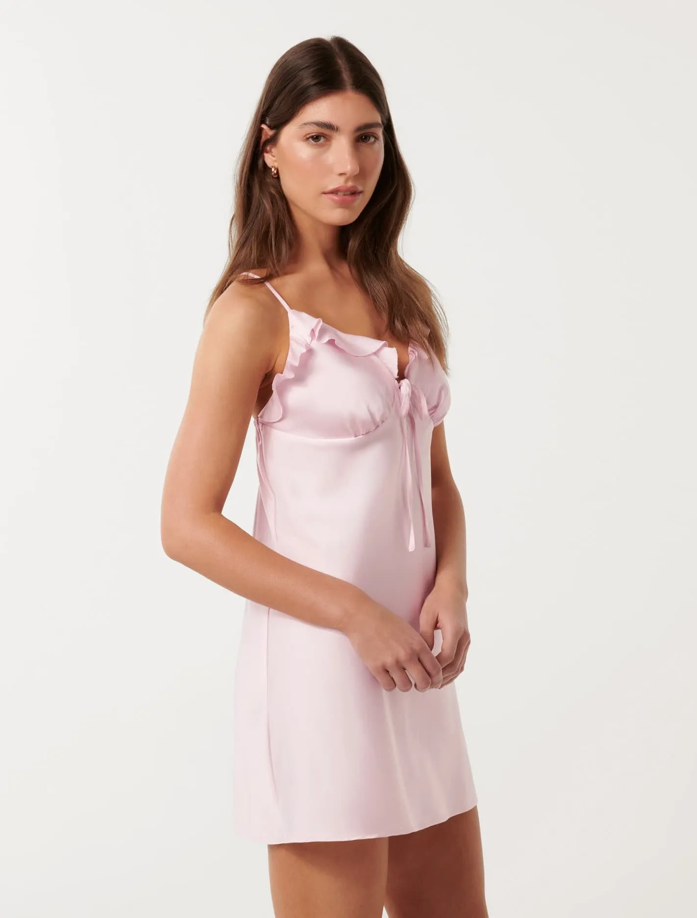 Evelina A-Line Ruffle Slip