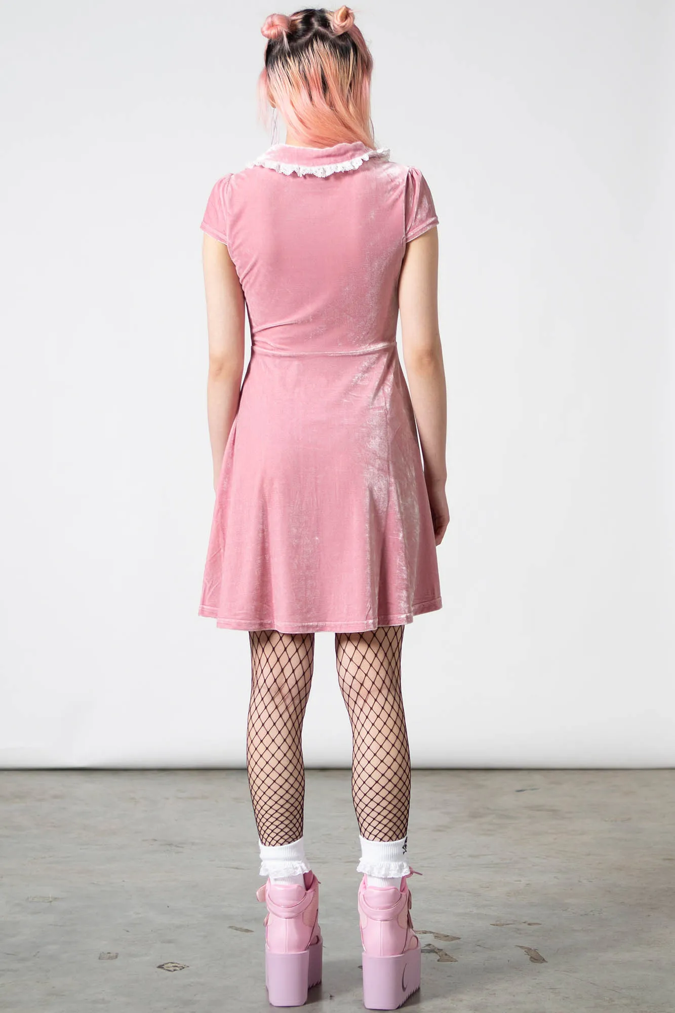 Every Mourning Collar Dress [PASTEL PINK]