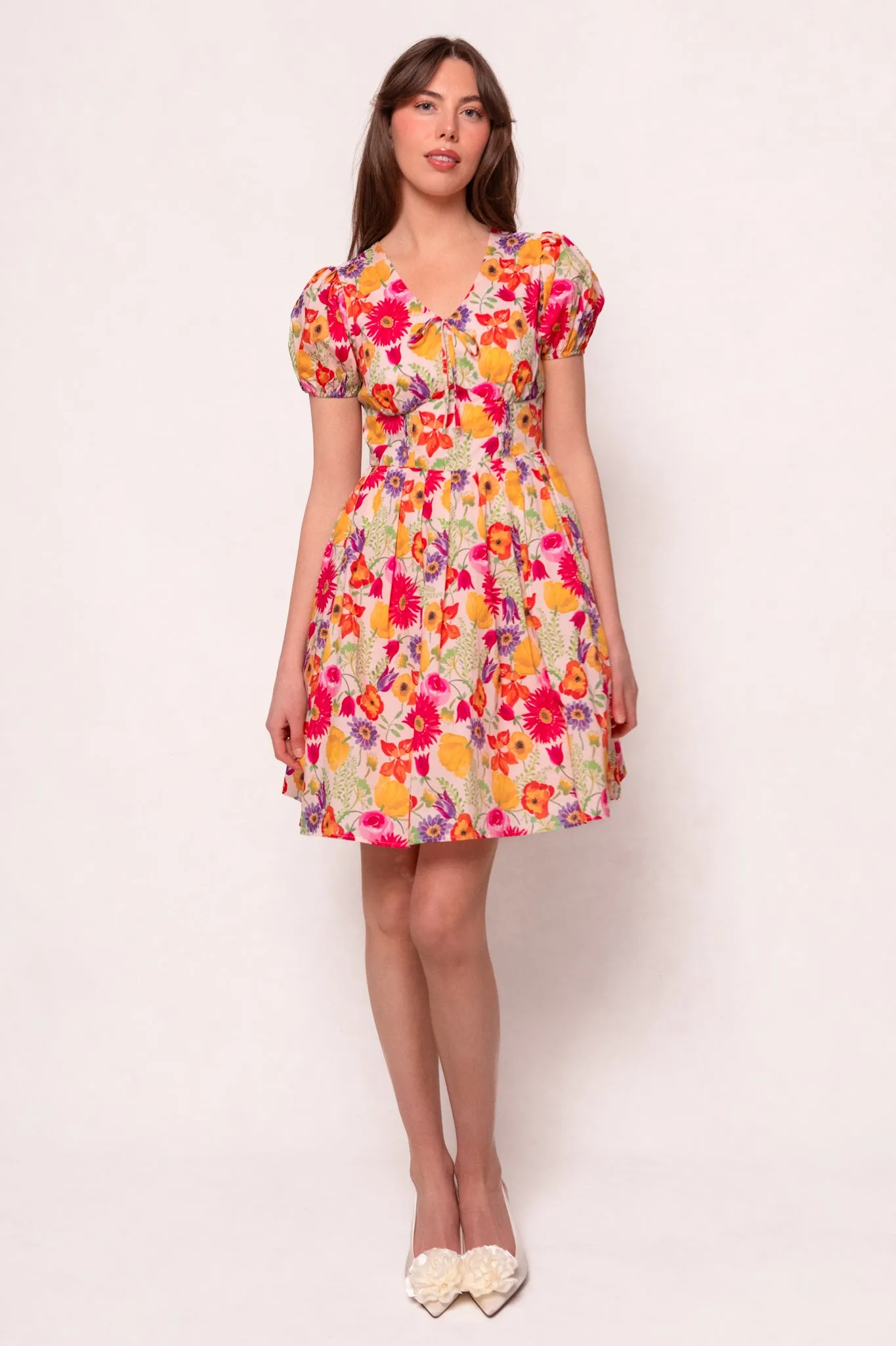 Fleur Dress in Multicolor Floral