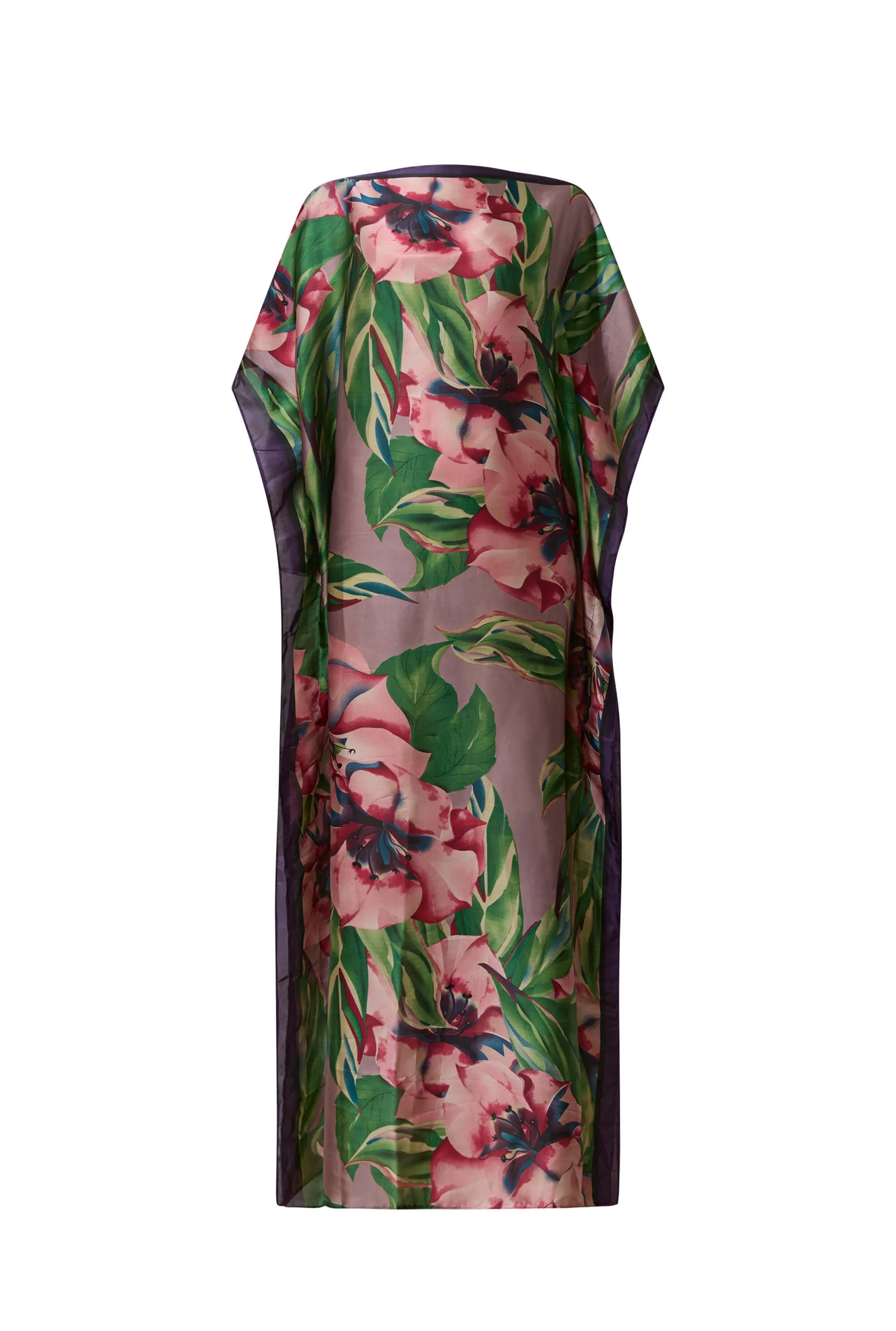 Floral Green Maxi Kaftan