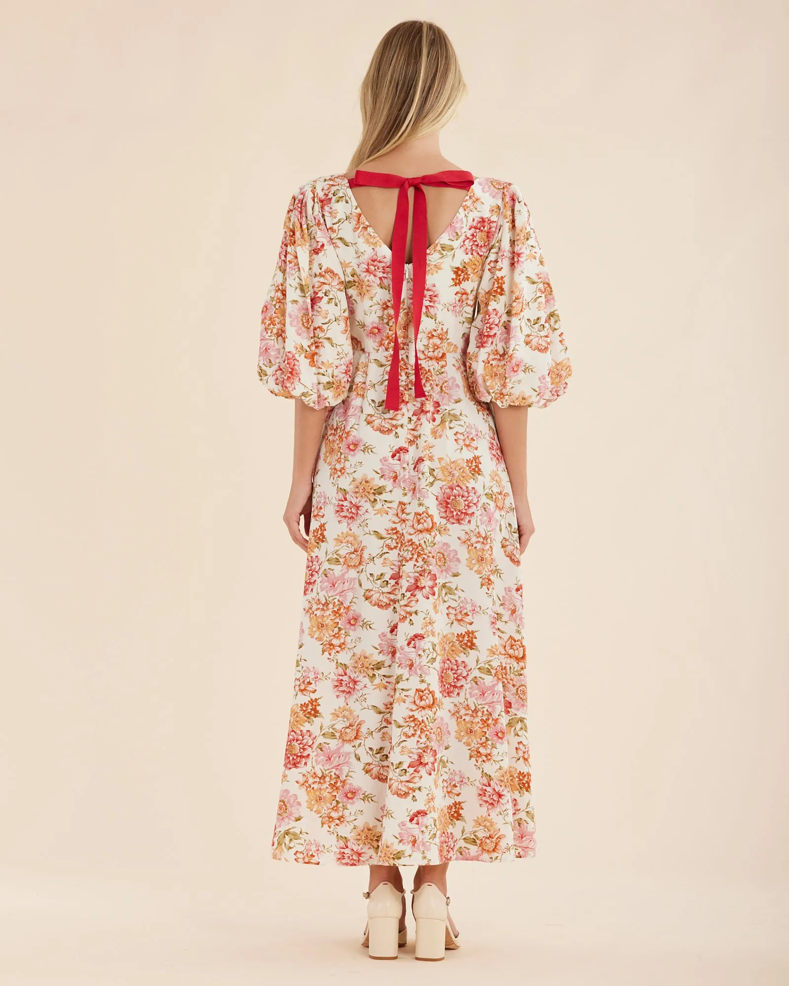 Florine Boat Neck Midi Dress