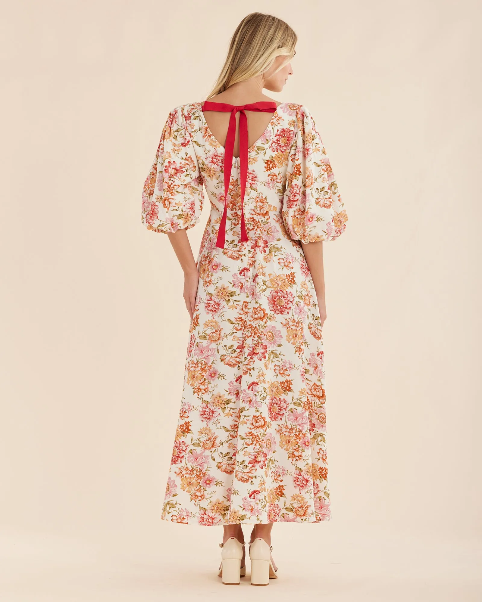 Florine Boat Neck Midi Dress