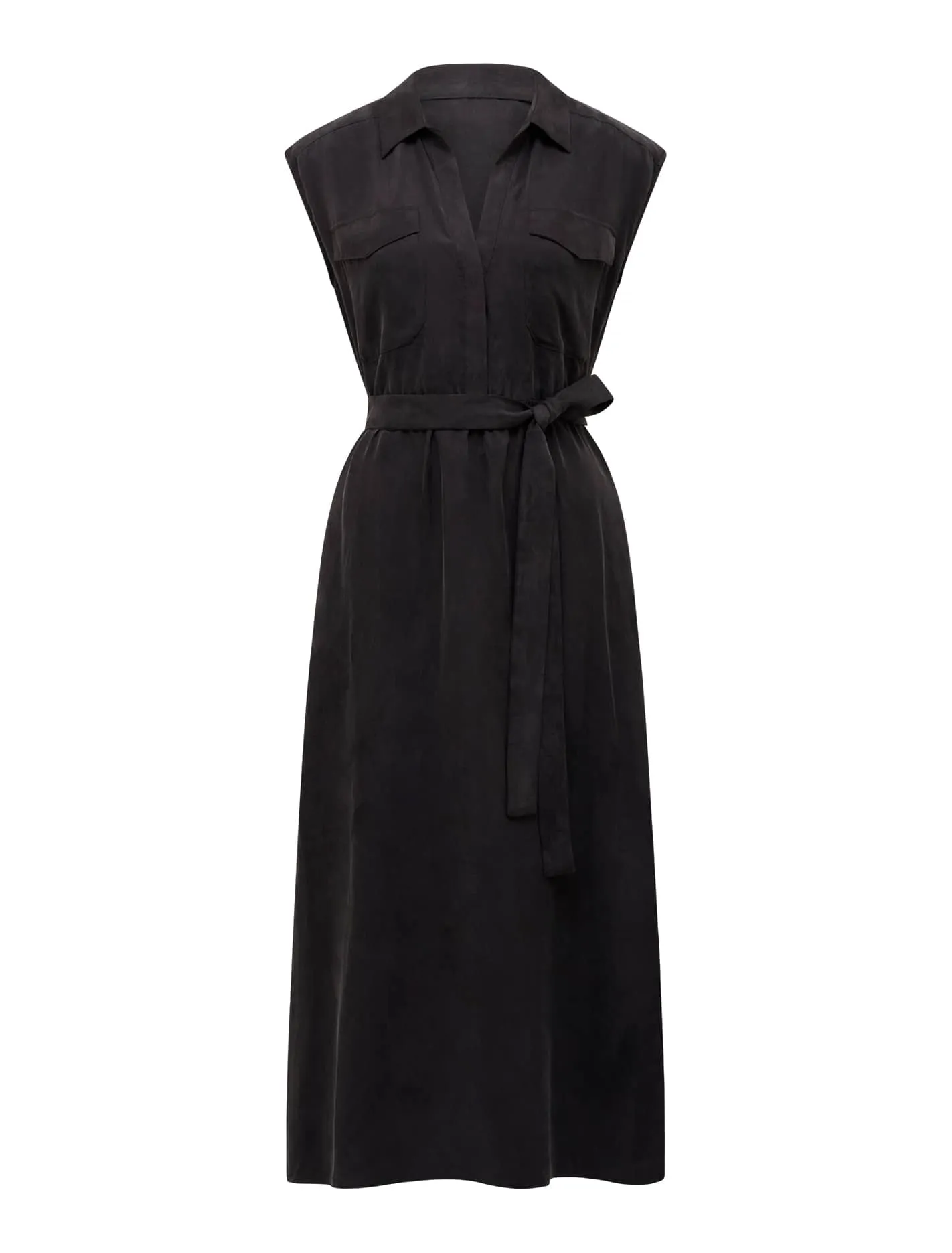 Foster Cupro Shirt Midi Dress