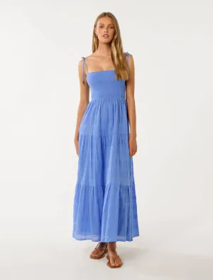 Freya Strappy Tiered Maxi Dress