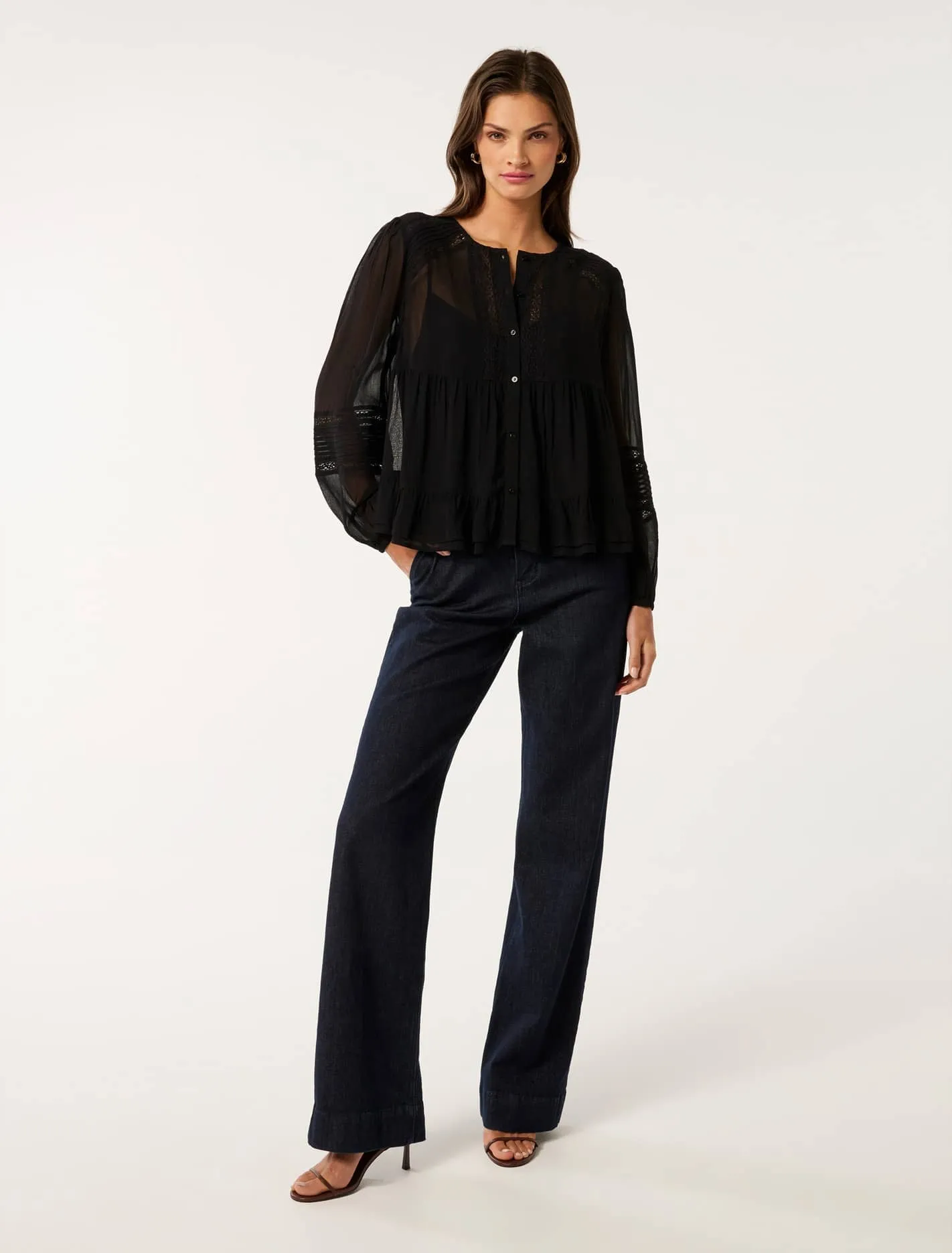 Hartley Lace Trim Top