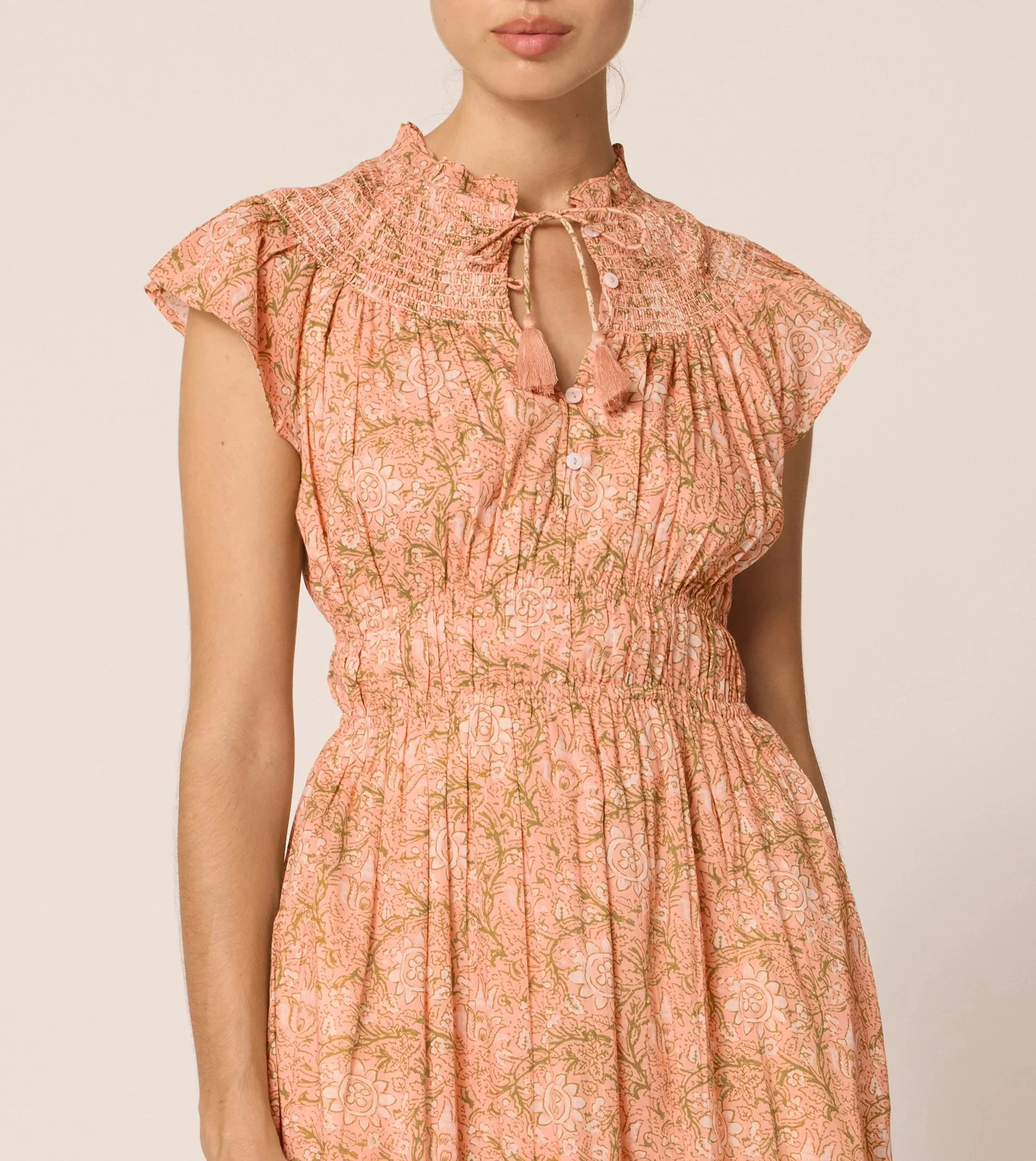 Indira Ankle Dress | Cecil Blush