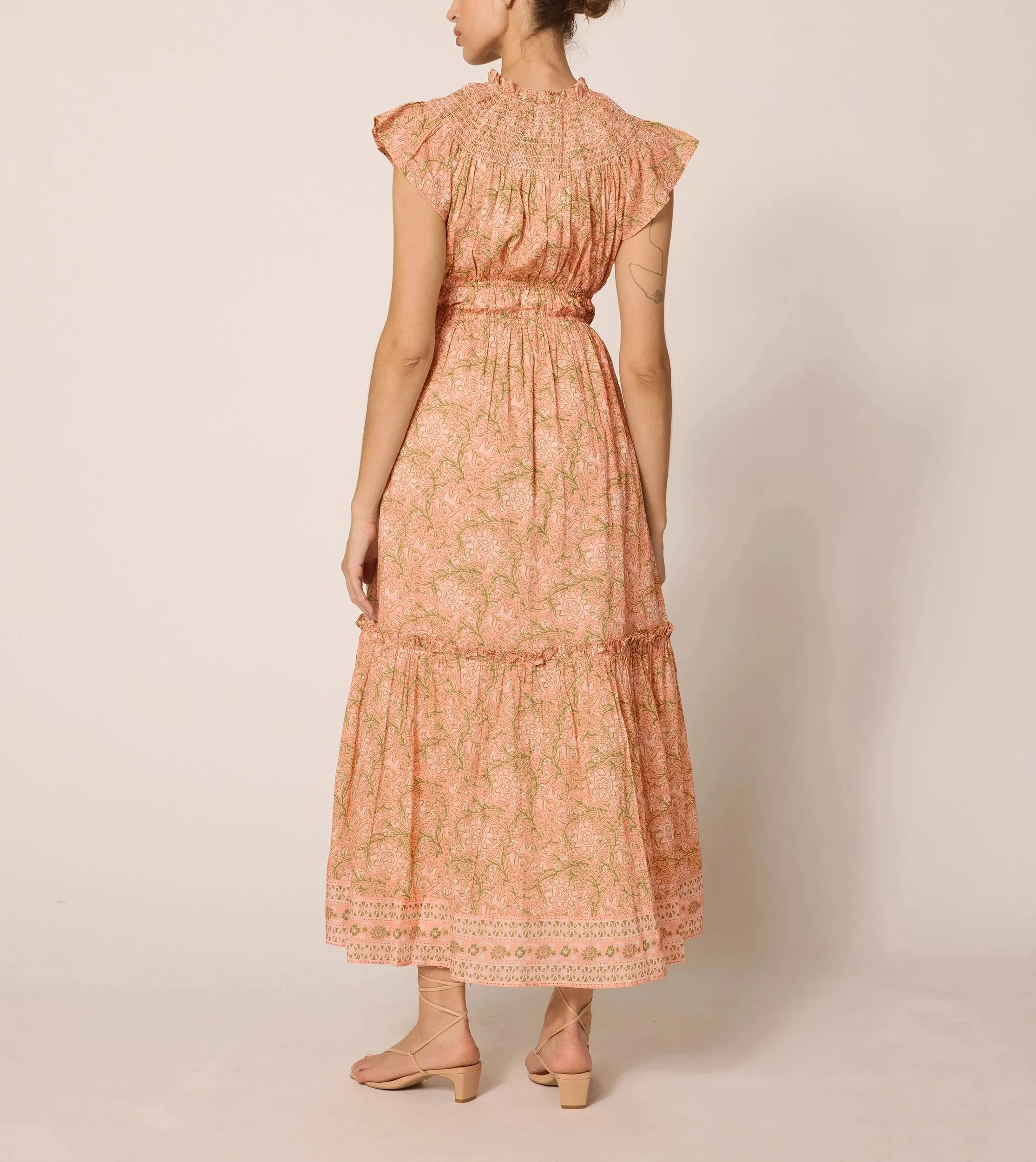 Indira Ankle Dress | Cecil Blush