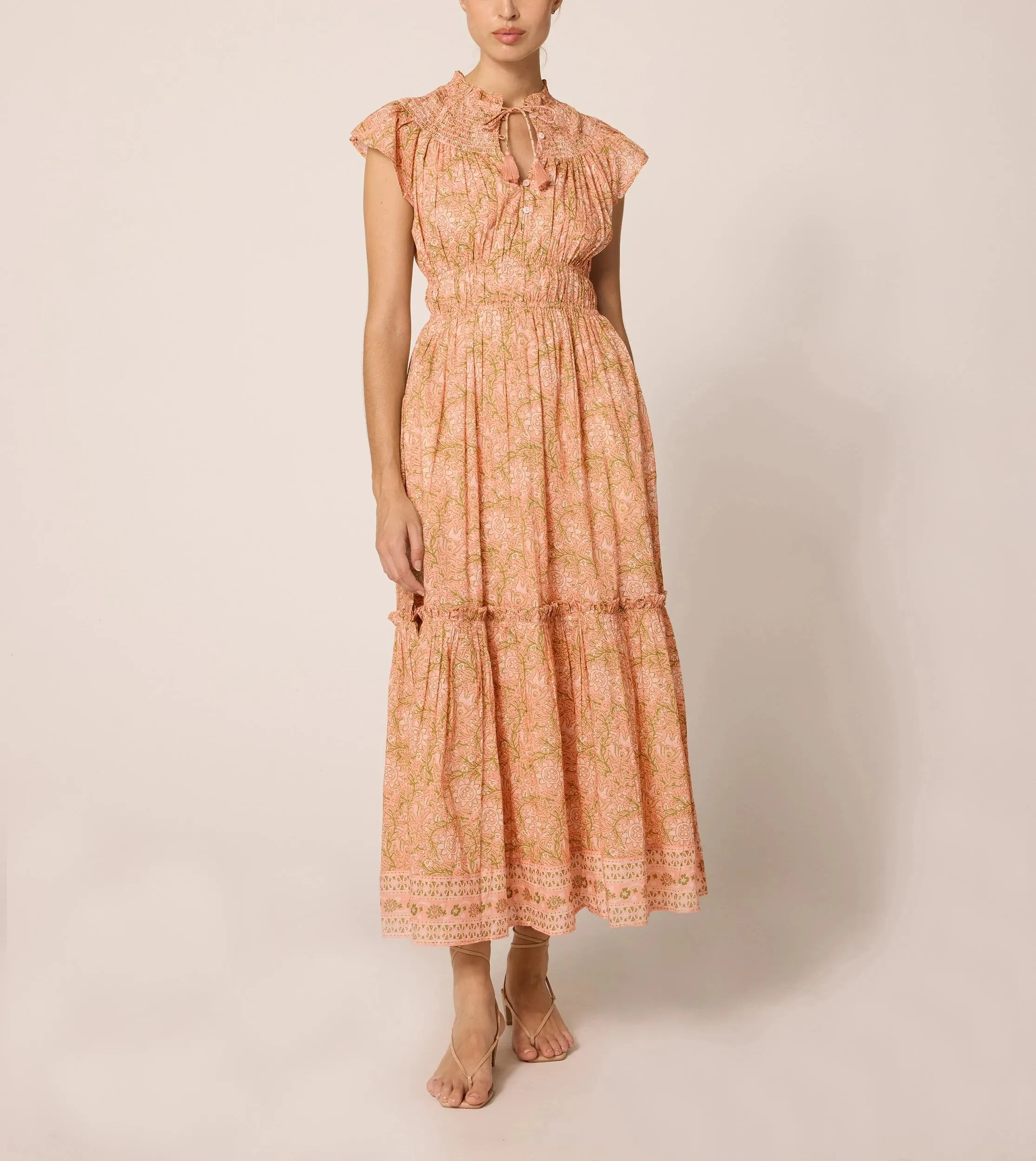 Indira Ankle Dress | Cecil Blush
