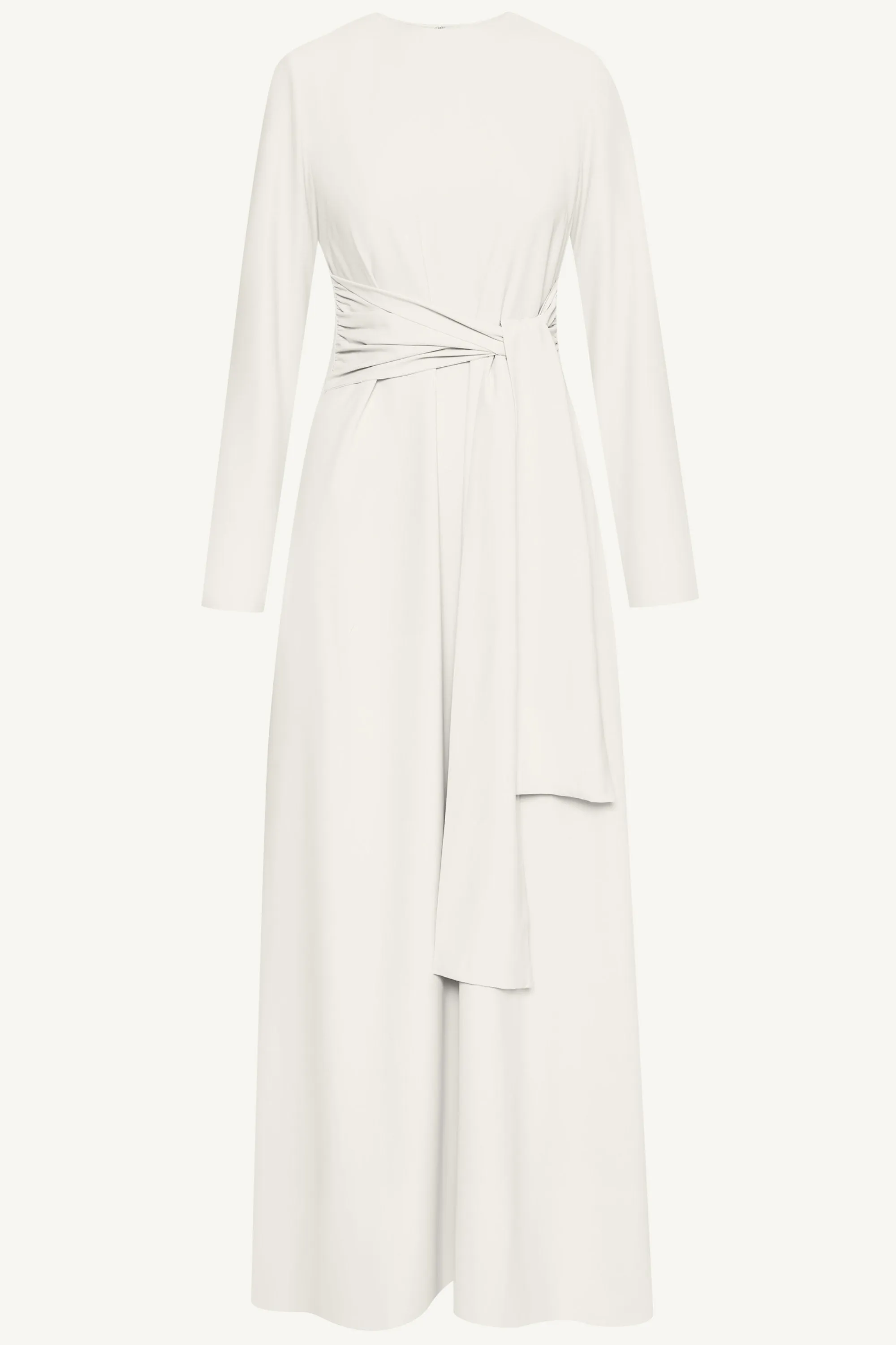Isabella Tie Waist Maxi Dress - Moonbeam