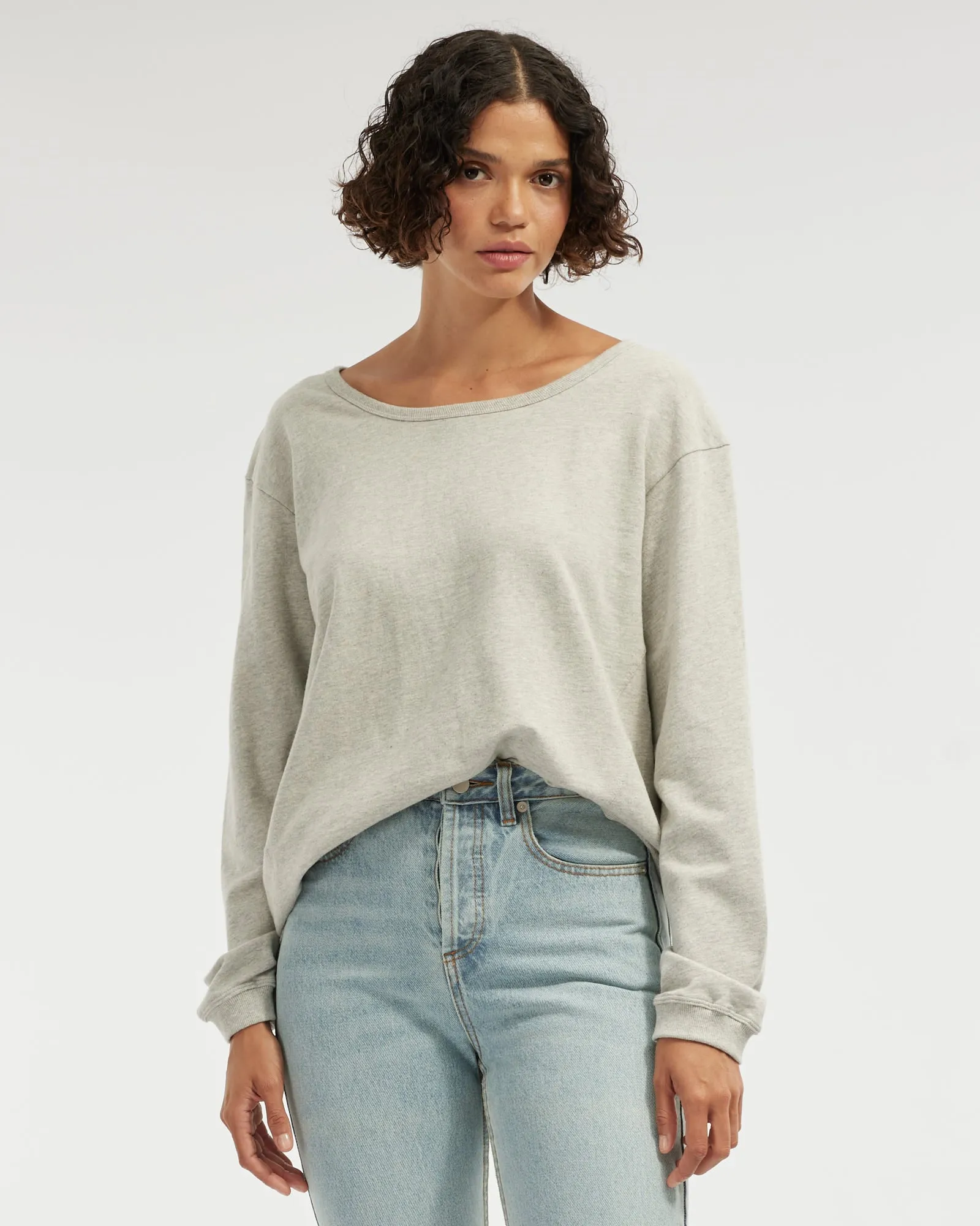 Jessie Crew Neck Sweater - Grey
