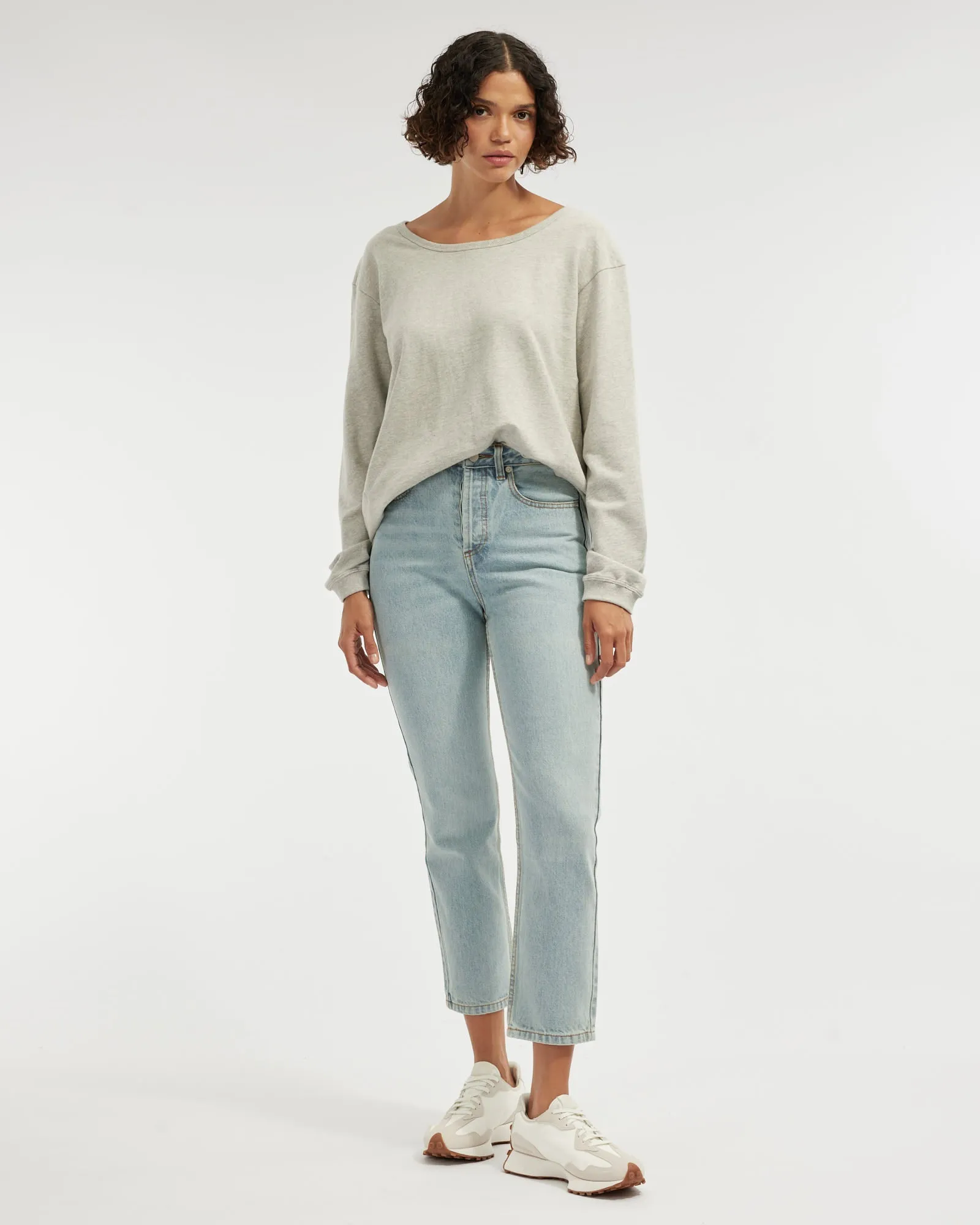 Jessie Crew Neck Sweater - Grey