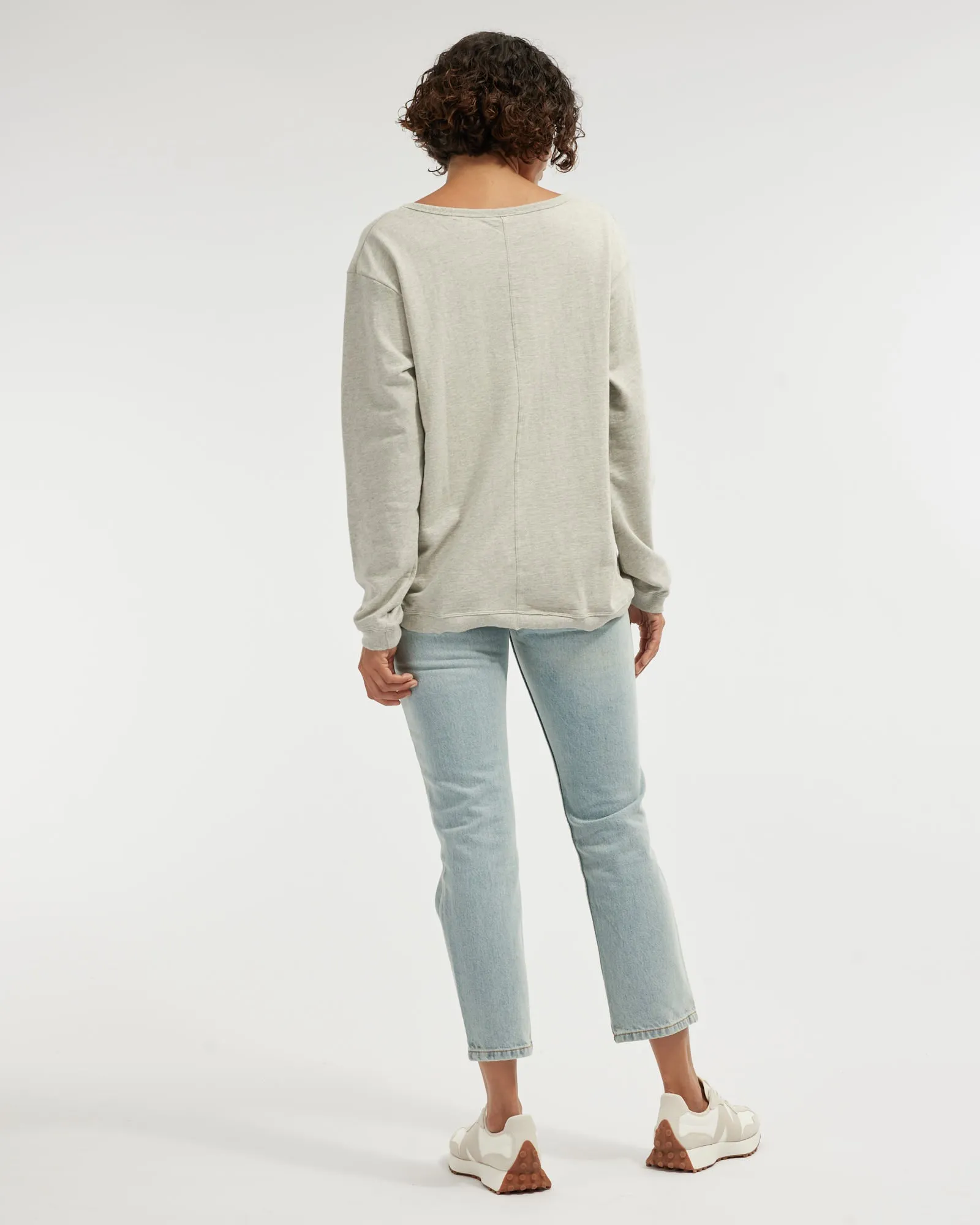 Jessie Crew Neck Sweater - Grey