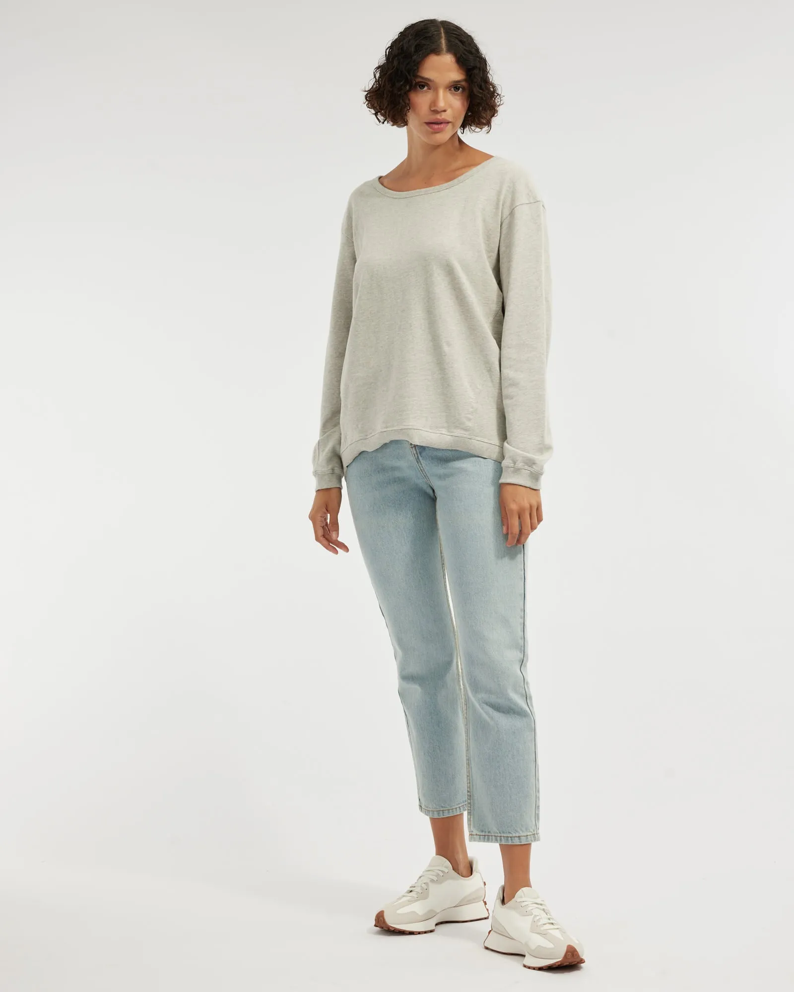 Jessie Crew Neck Sweater - Grey