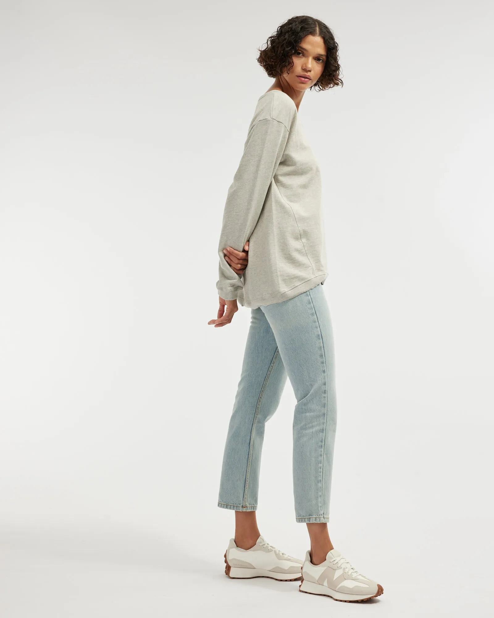 Jessie Crew Neck Sweater - Grey