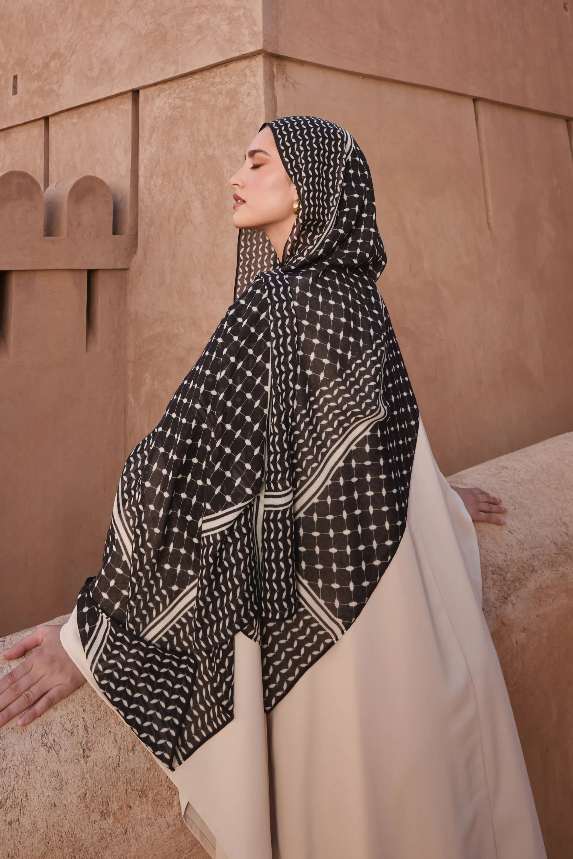 Keffiyeh Modal Hijab - Rebel