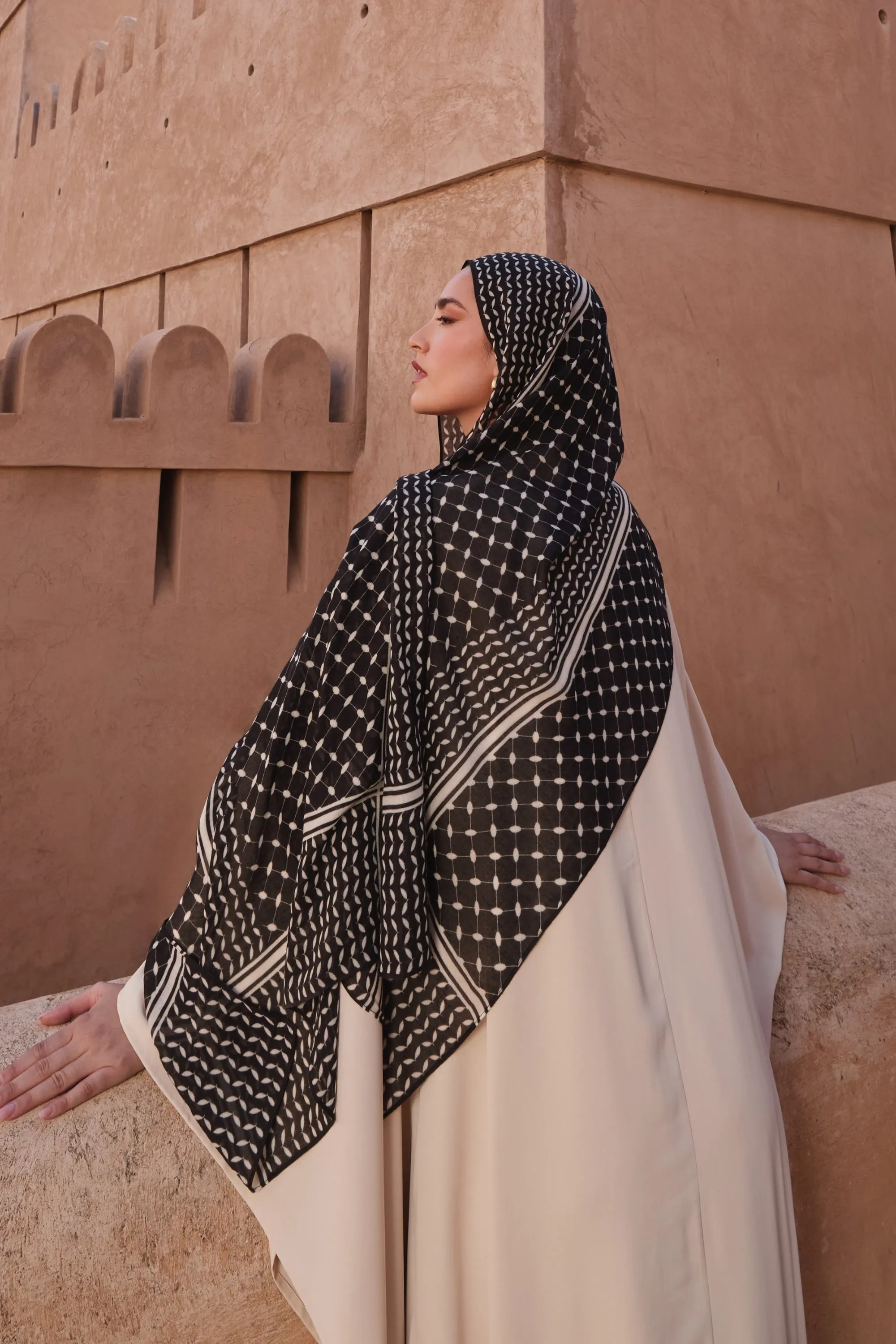 Keffiyeh Modal Hijab - Rebel